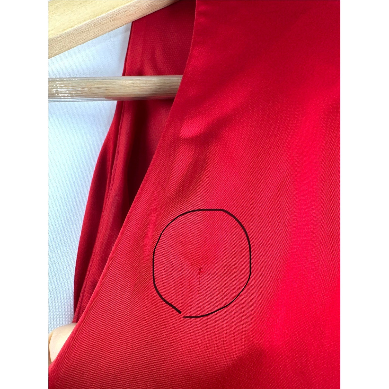 Lauren Ralph Lauren Pleated Satin Charmeuse Halter Gown red cocktail sz 6P