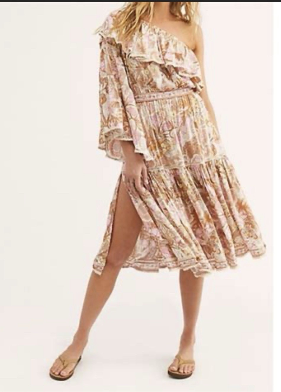 Spell & The Gypsy Collective Jungle One-Shoulder Dress XS