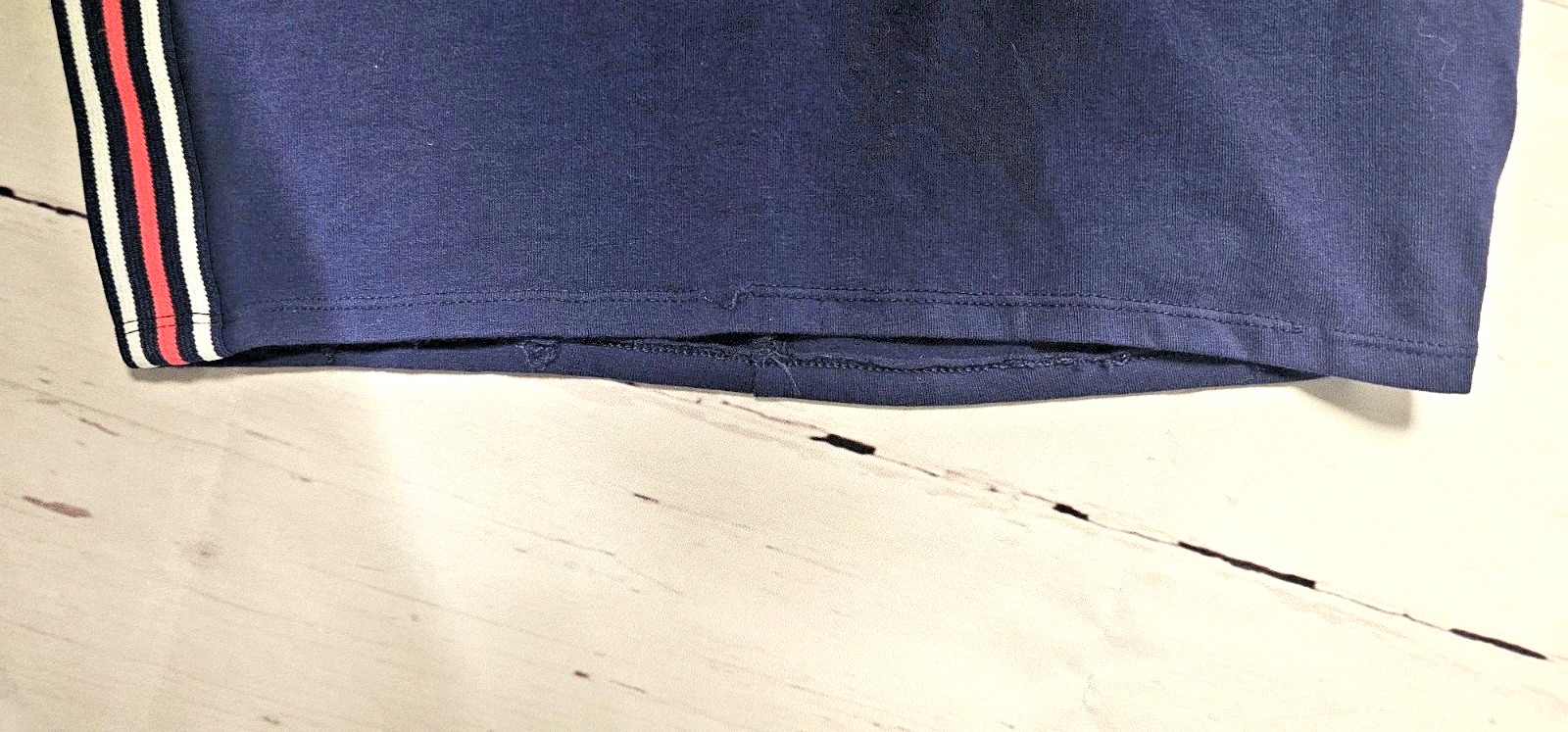 EXPRESS XS NAVY BLUE PINK WHITE SIDE RIBBON STRIPE VARSITY BODYCON TANK DRESS