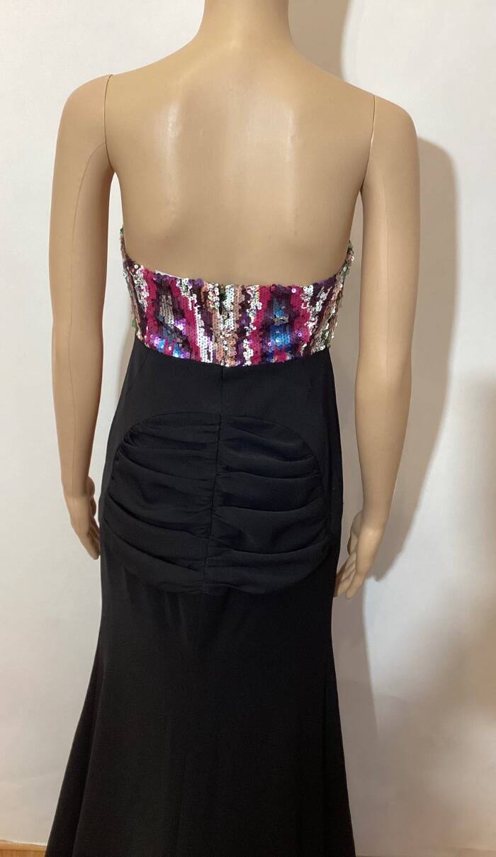 H A R B I S O N ANDROMEDA SEQUIN BODICE GOWN SZ US 2 MRSP: $2795