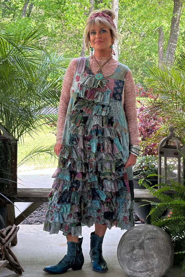 Jaded Gypsy Azalea Garden Womens Dress OSFM