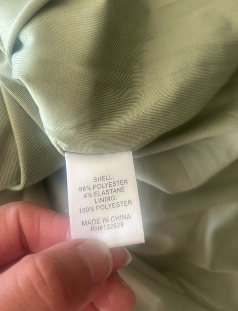 Lovers + Friends Maysen Dot Riches In Sage Bodycon Ruched Dress Size Medium NWT