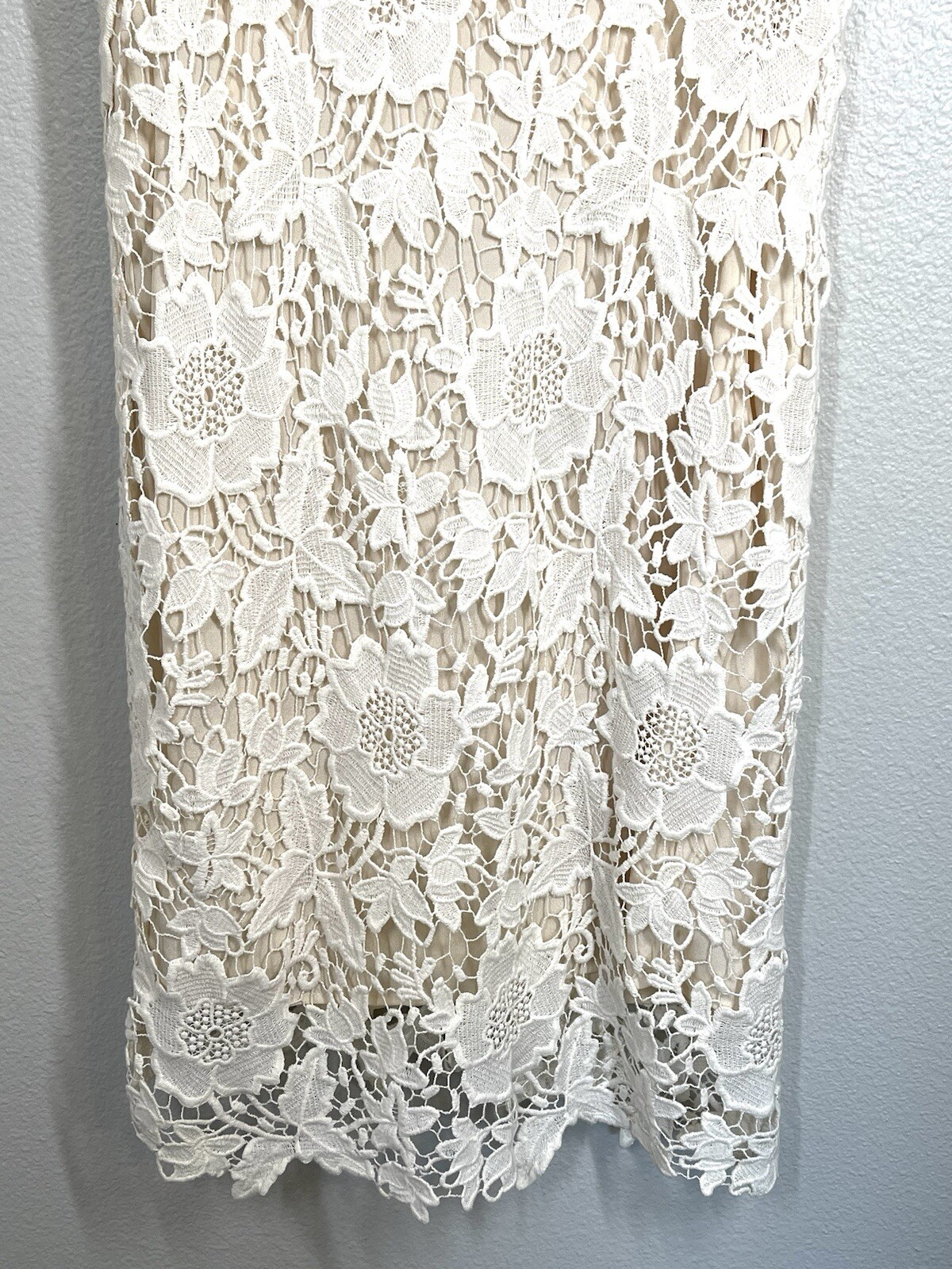 Luxology Lace Off-White Dress Romantic Elegant Womens Sz 8 Wedding Shower Church