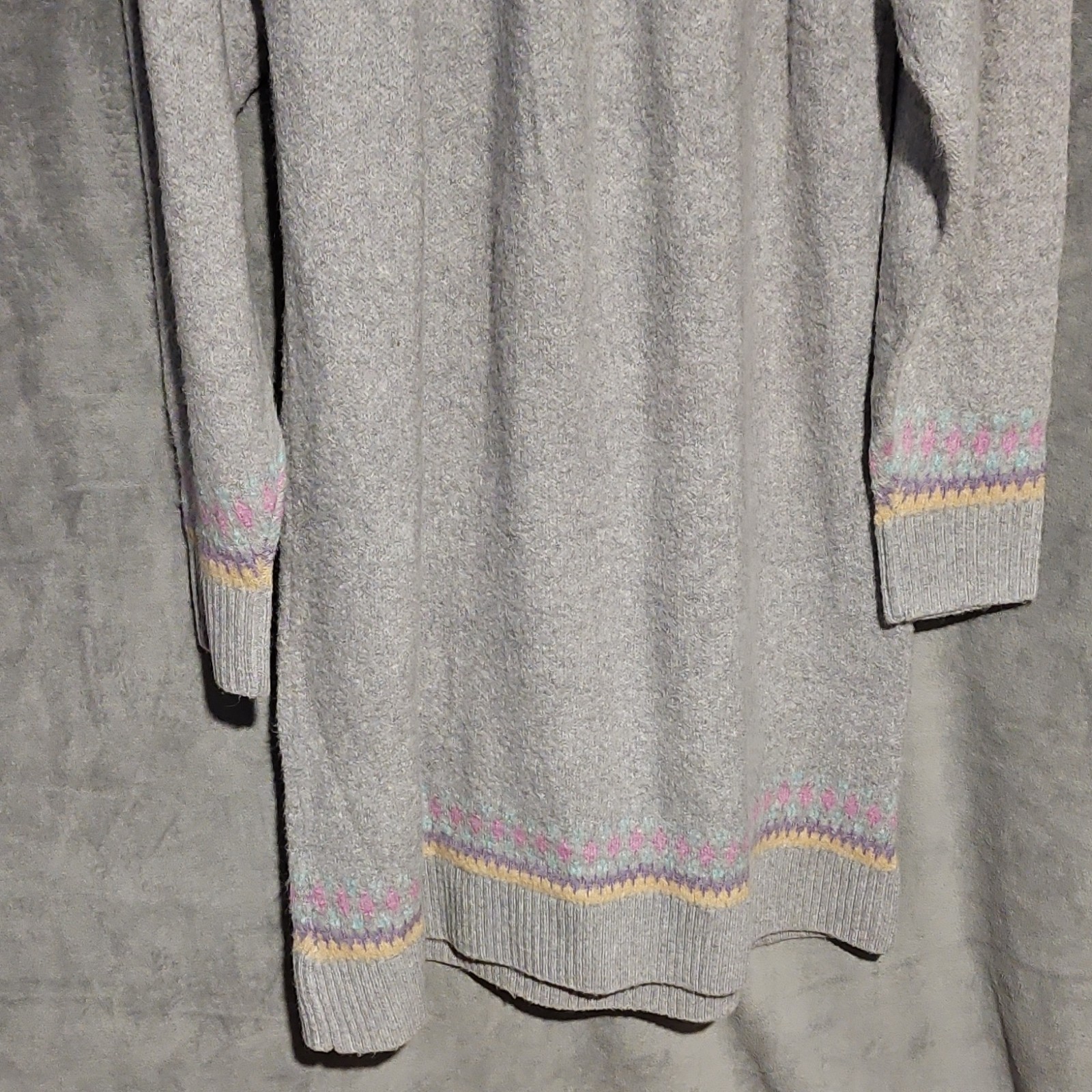 TORRID Mock Neck Sweater Dress Striped Gray Long Sleeve Women’s Size 3 / 3X