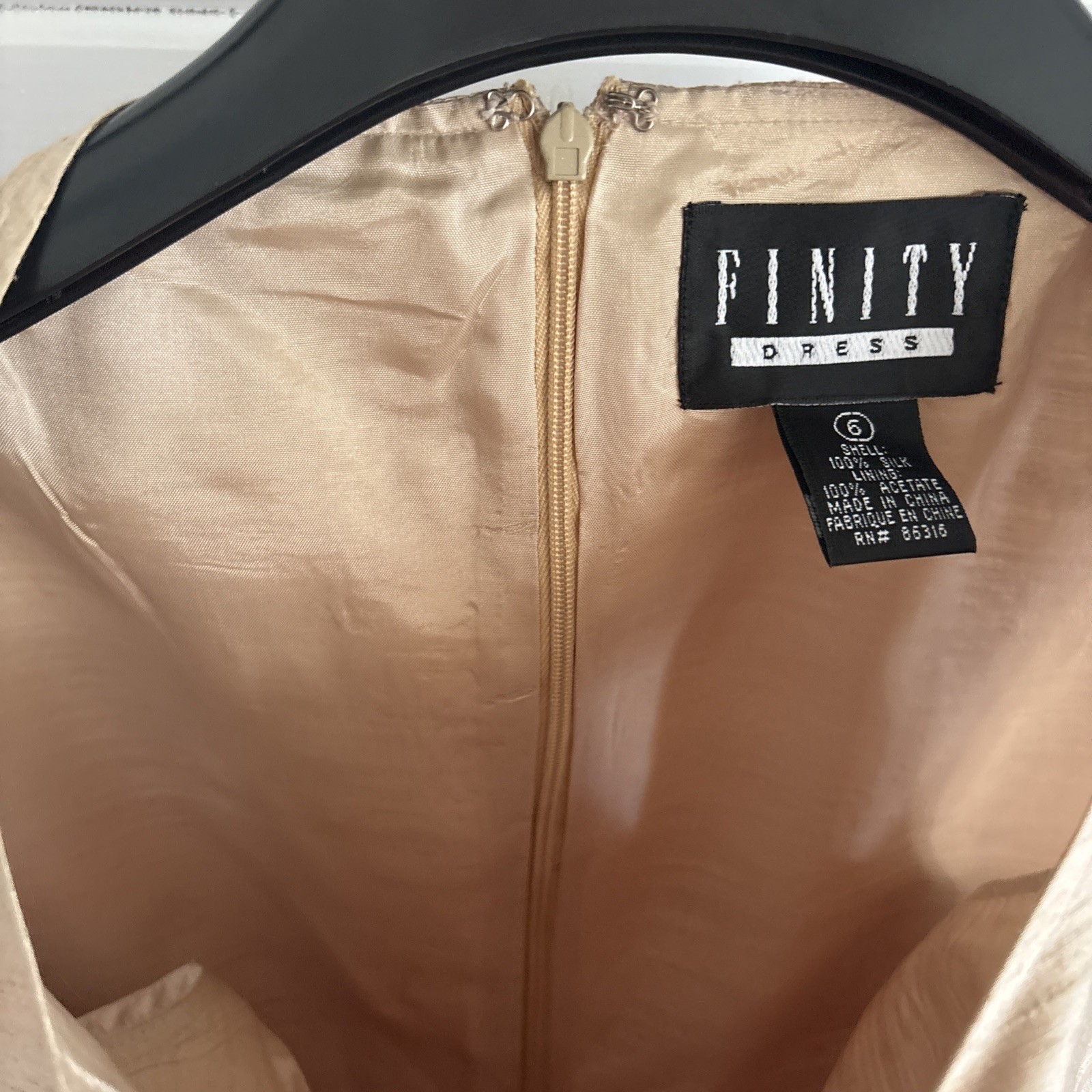 100% Silk Finity Sheath/Jacket Beach, Fully Lined Dress Sz 6-37”Long New W/Tags