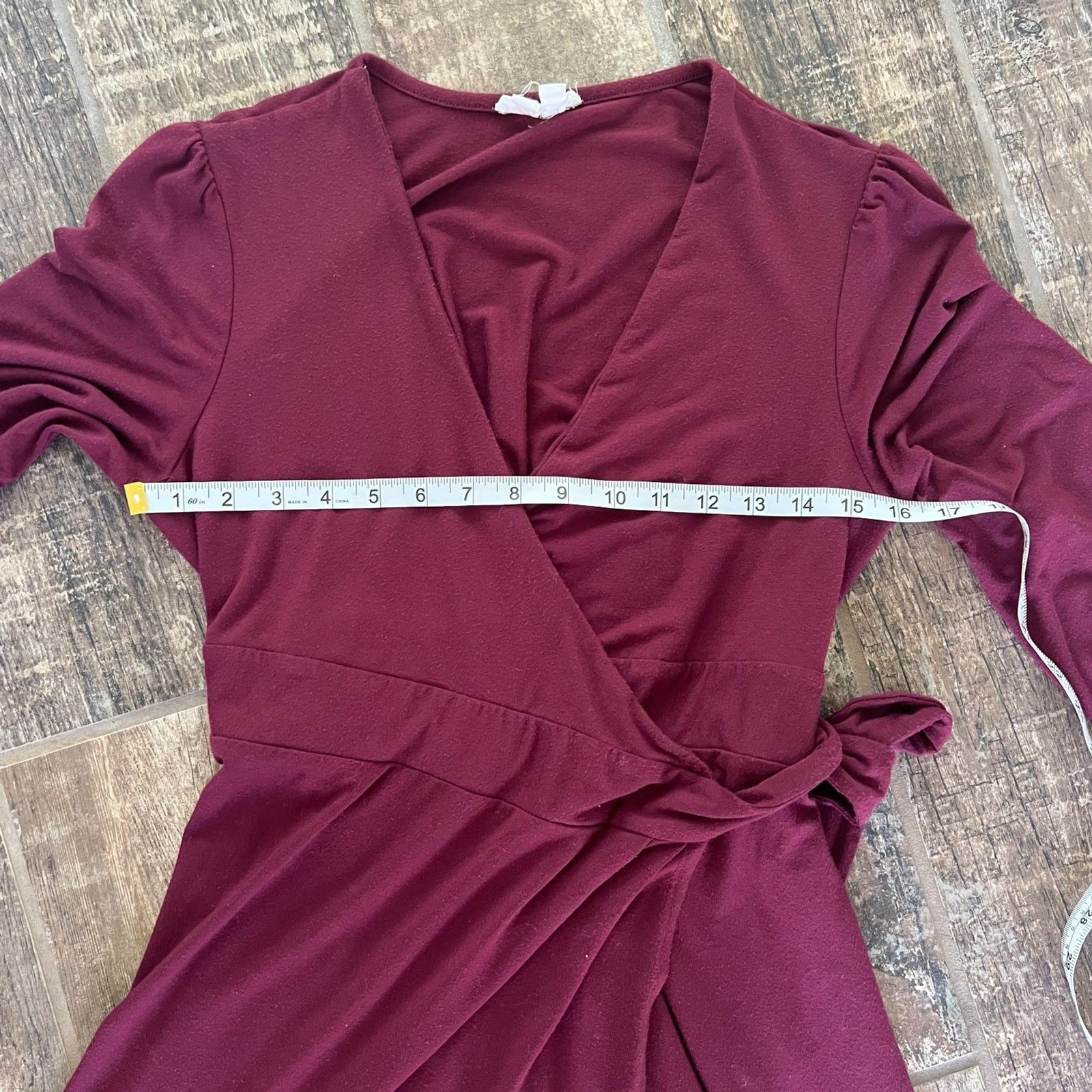 Ingrid & Isabel Maternity Wrap Dress Burgundy Women’s Medium