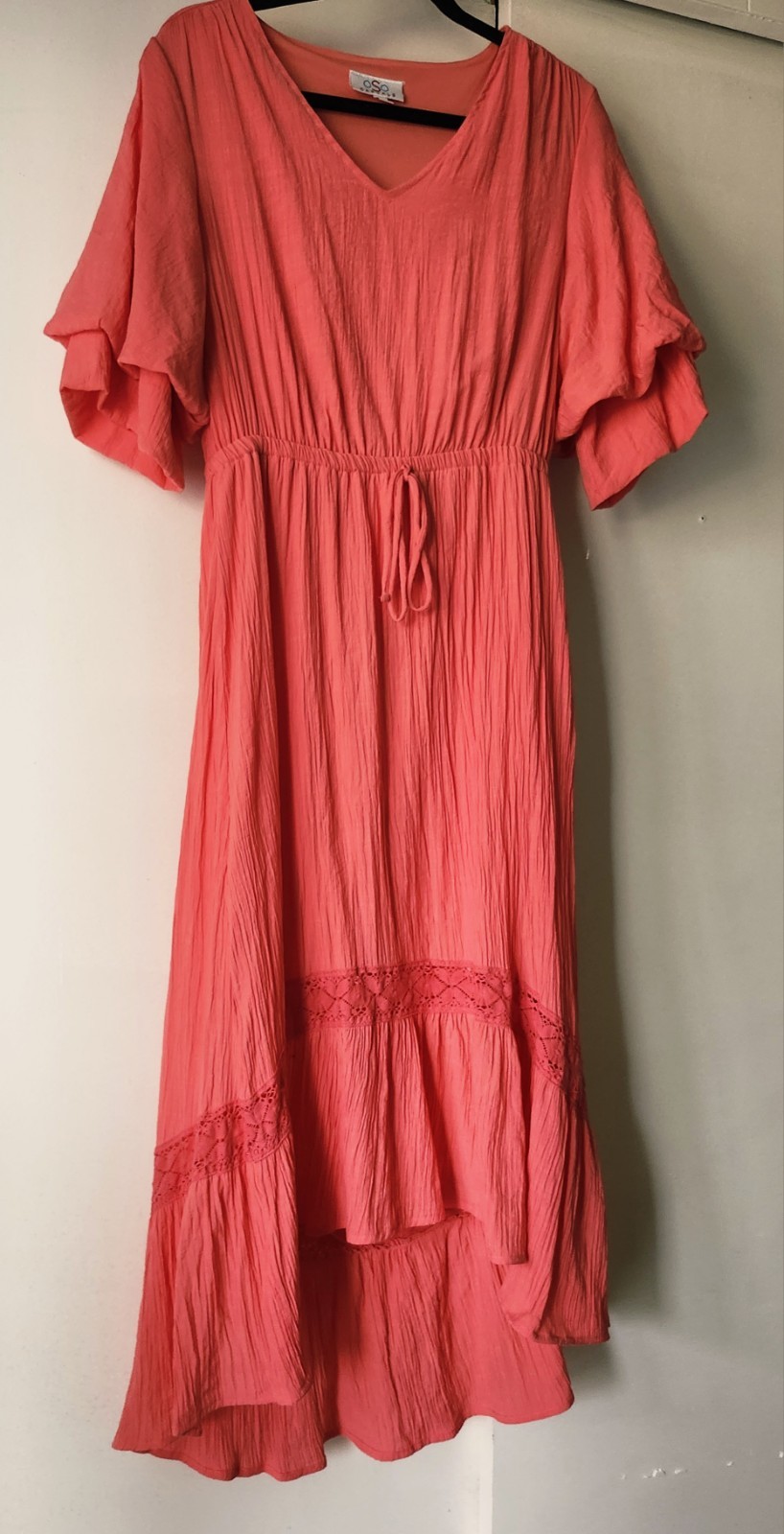 OSO Casuals Women’s Dress Peach Pink Medium