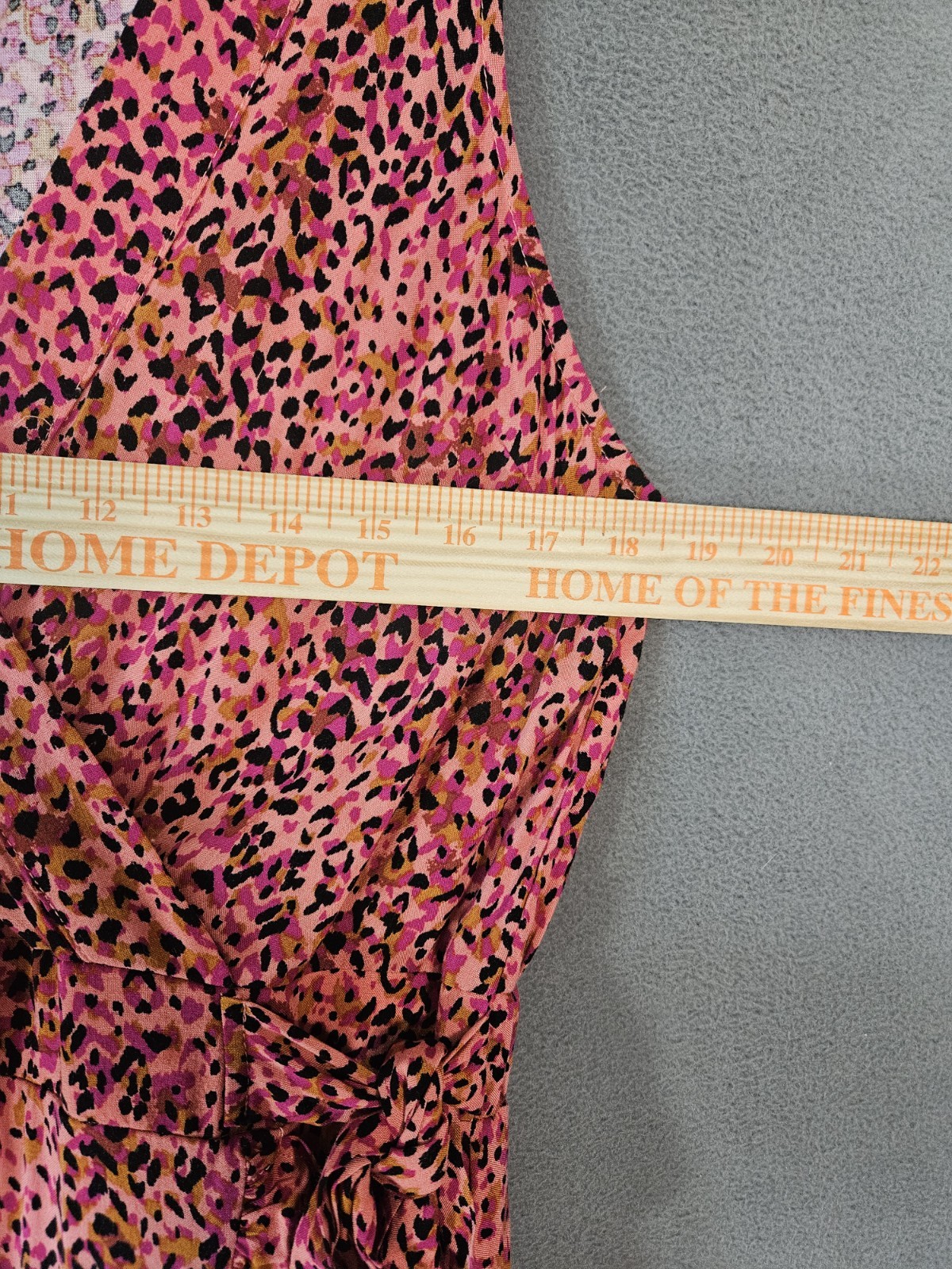 NWT Evereve Allison Joy Womens Medium Maxi Dress Wrap Pink Cheetah Glenna Tank
