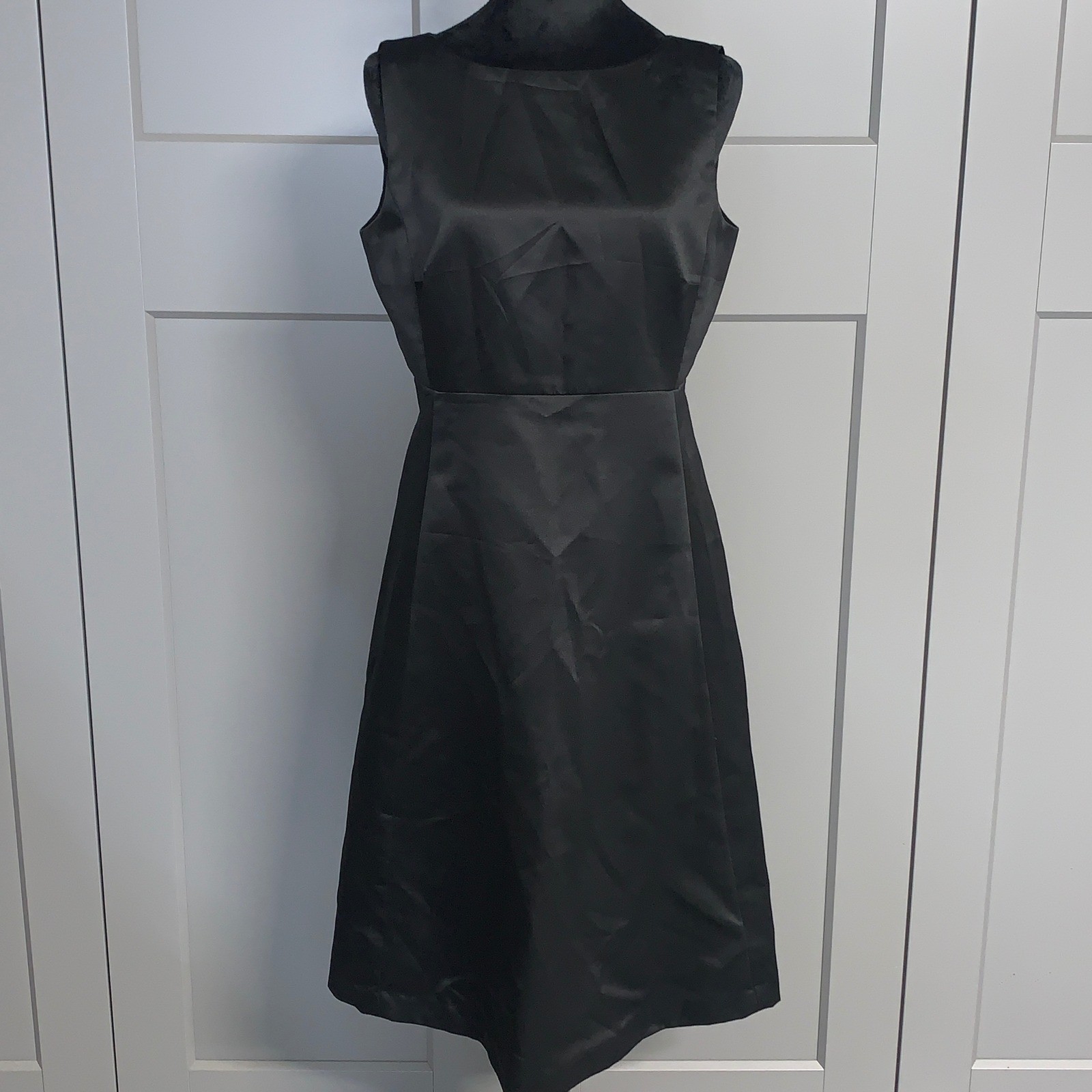 Cynthia Howie Black Sleeveless Midi Dress Cocktail Party Career Womens 6 Sheath