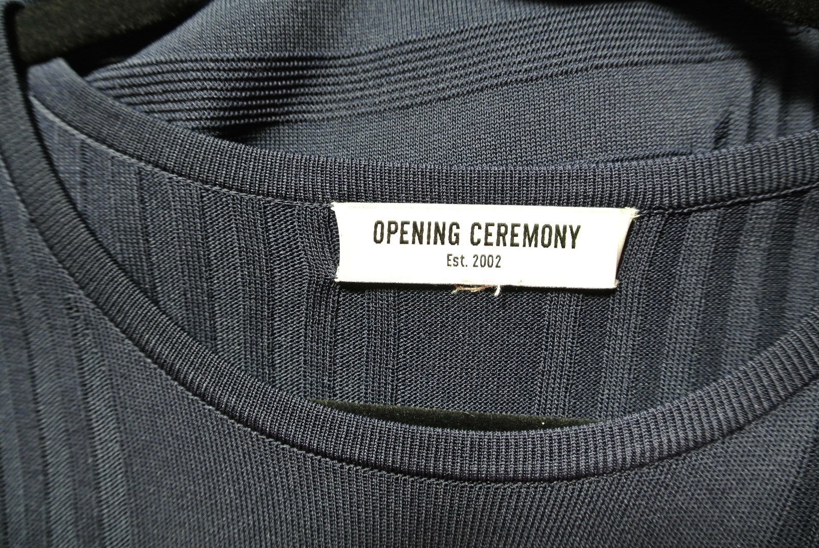 NEW Opening Ceremony Linear Delta Handkerchief Dress in Navy – Size 6 #D163