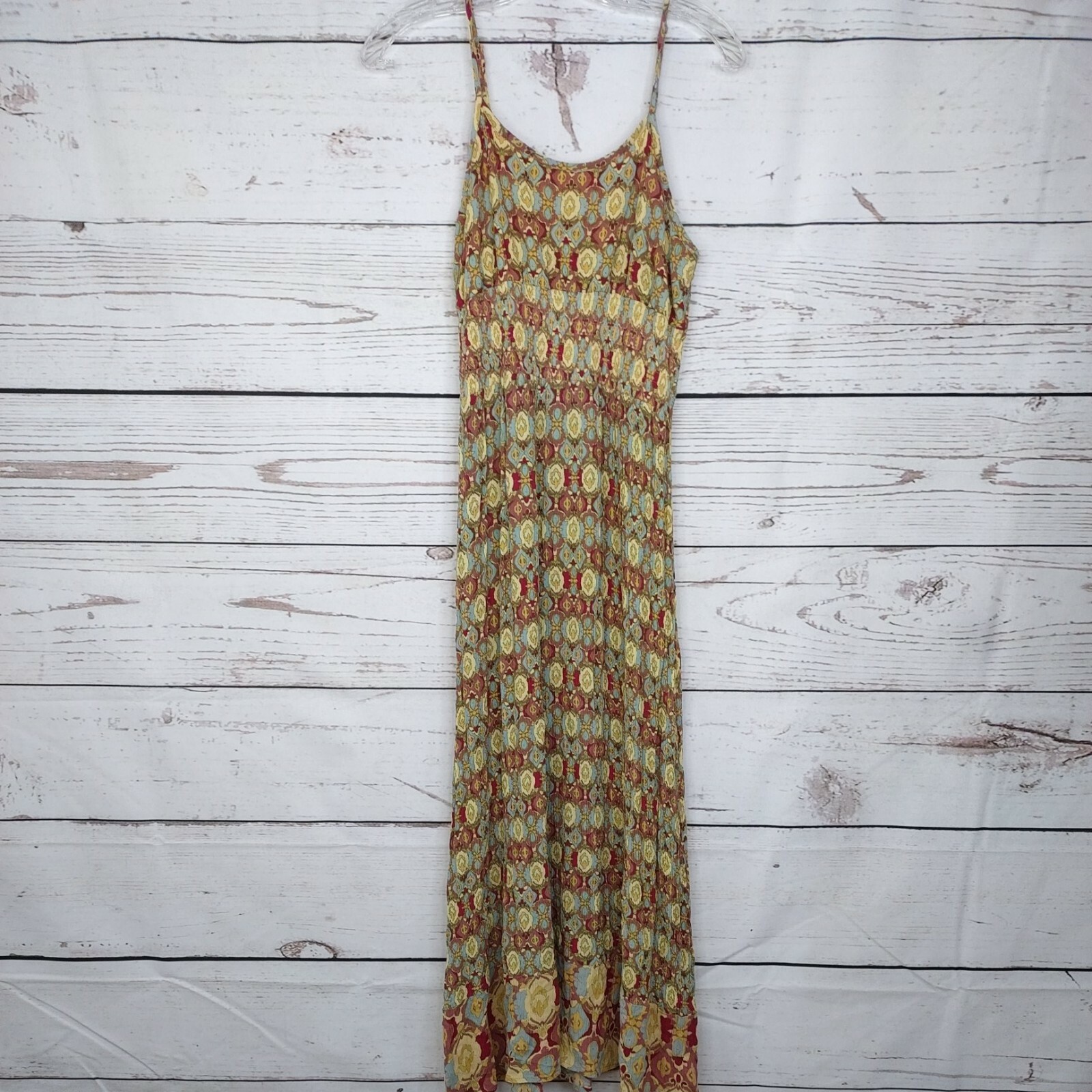 Mile Gabrielle Womens Sleeveless Floral Stretchy Dress Multicolor Size Med Used