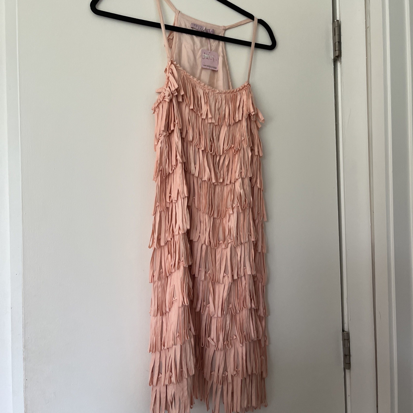 Calypso Coral Fringe Dress