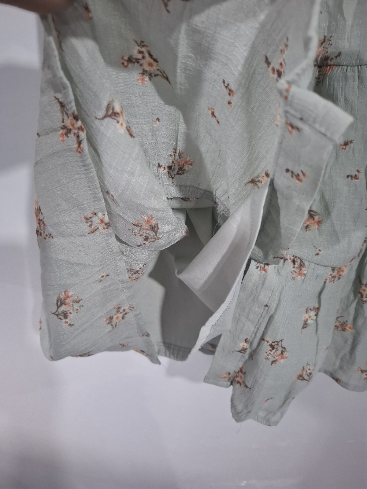 Sweet Wanderer Button Front Tiered All Over Floral A-Line Sun Dress Boho Size M