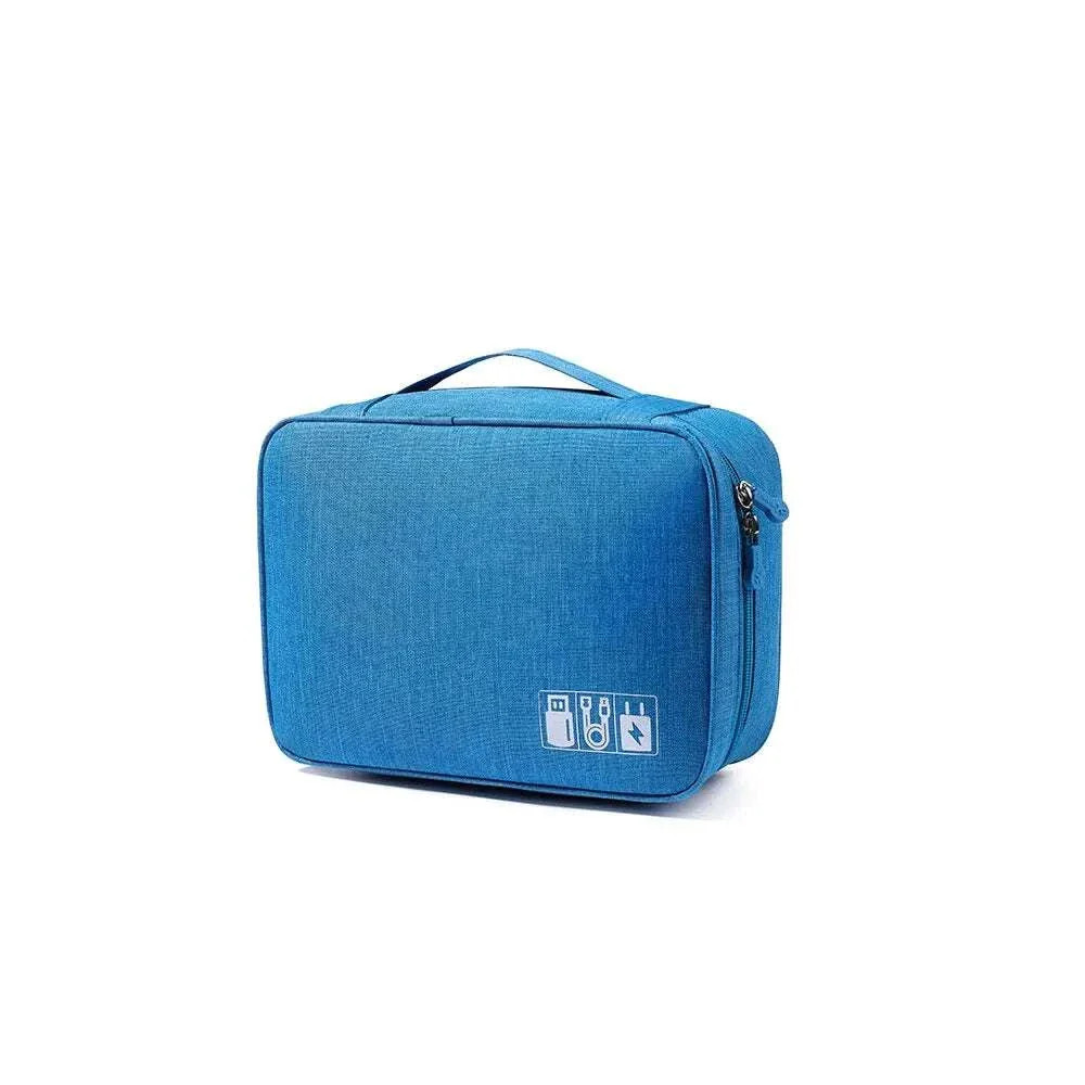 Portable Digital Storage Bag USB Gadget Waterproof Cable Organizer Pouch