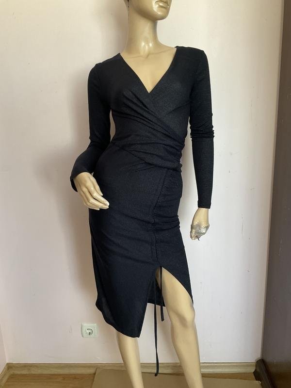Women AllSaints Dress Navy Lurex 36