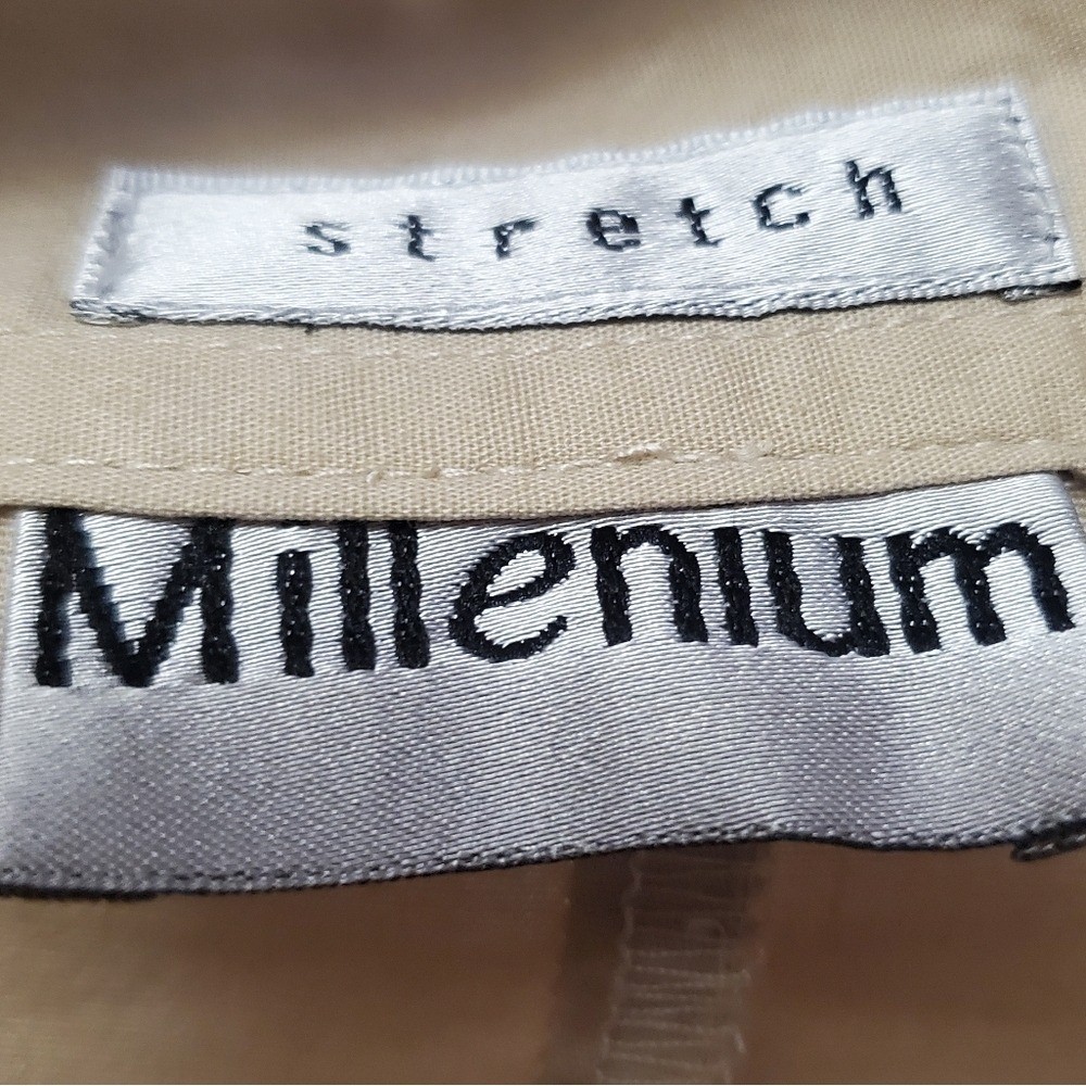 Millennium Chic Beige Button-Front Midi Dress, Size XL