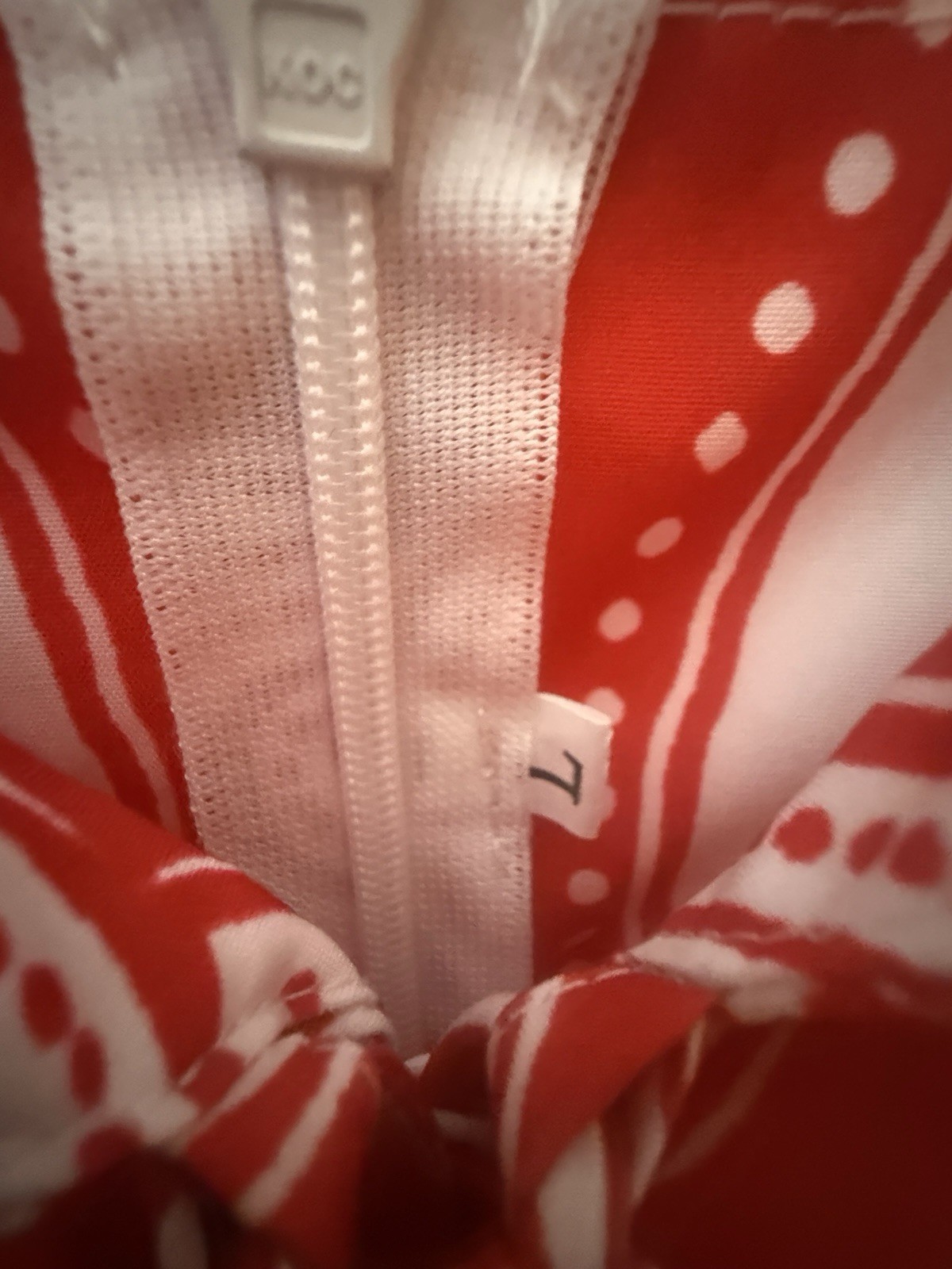 NWOT Like My Choice Red & White Tropical Shell/coral Print Maxi Beach Dress Sz L