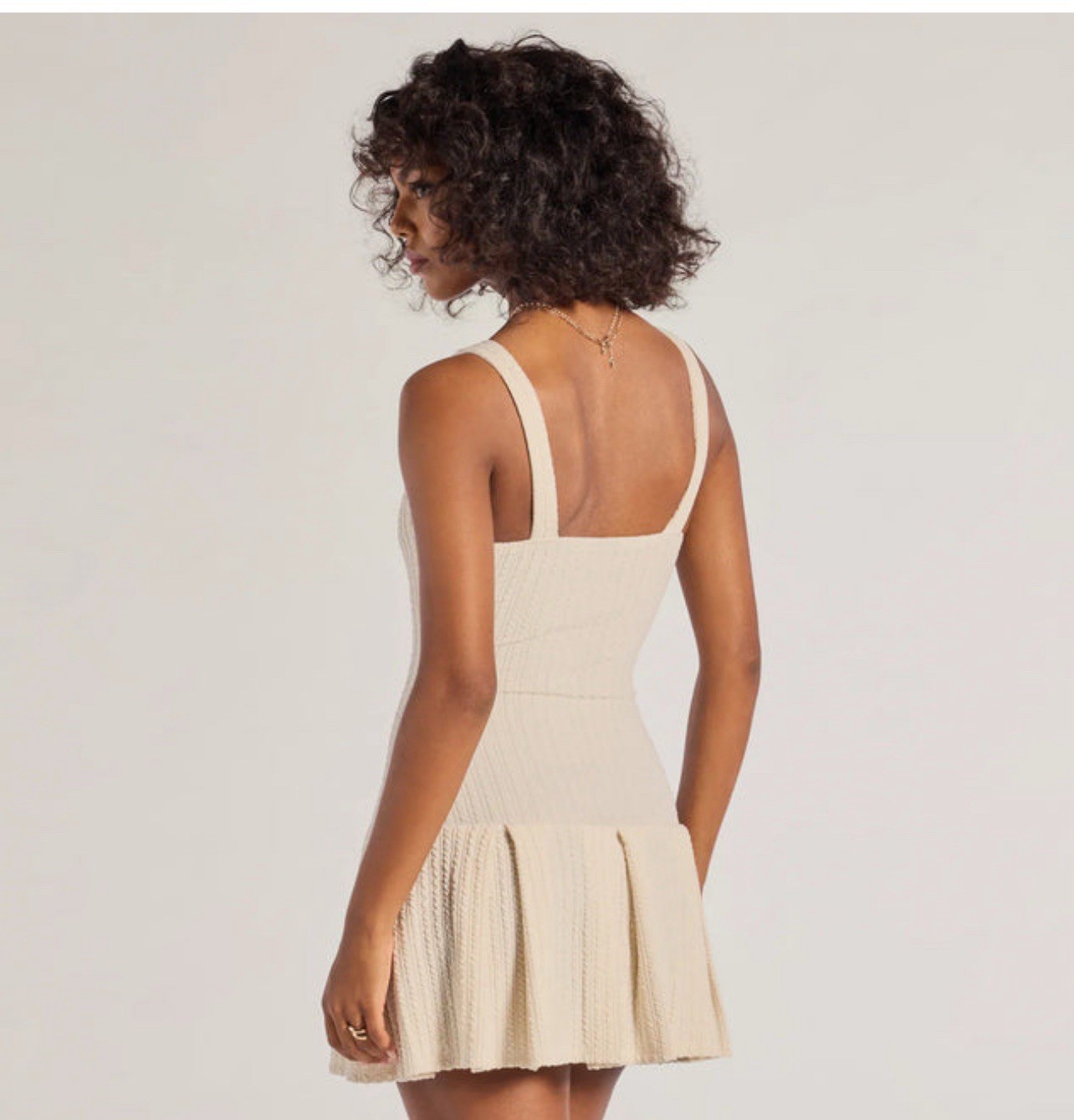 Elevated Button-Down Drop Waist Mini Dress