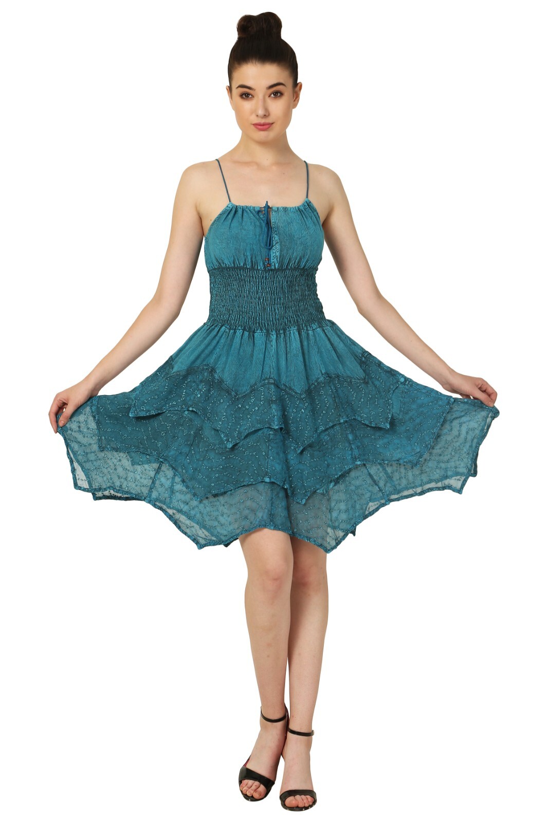 Women Fit & Flare Lace Bottom spaghetti Strap party Dress Wholesale Mix lot 5pcs