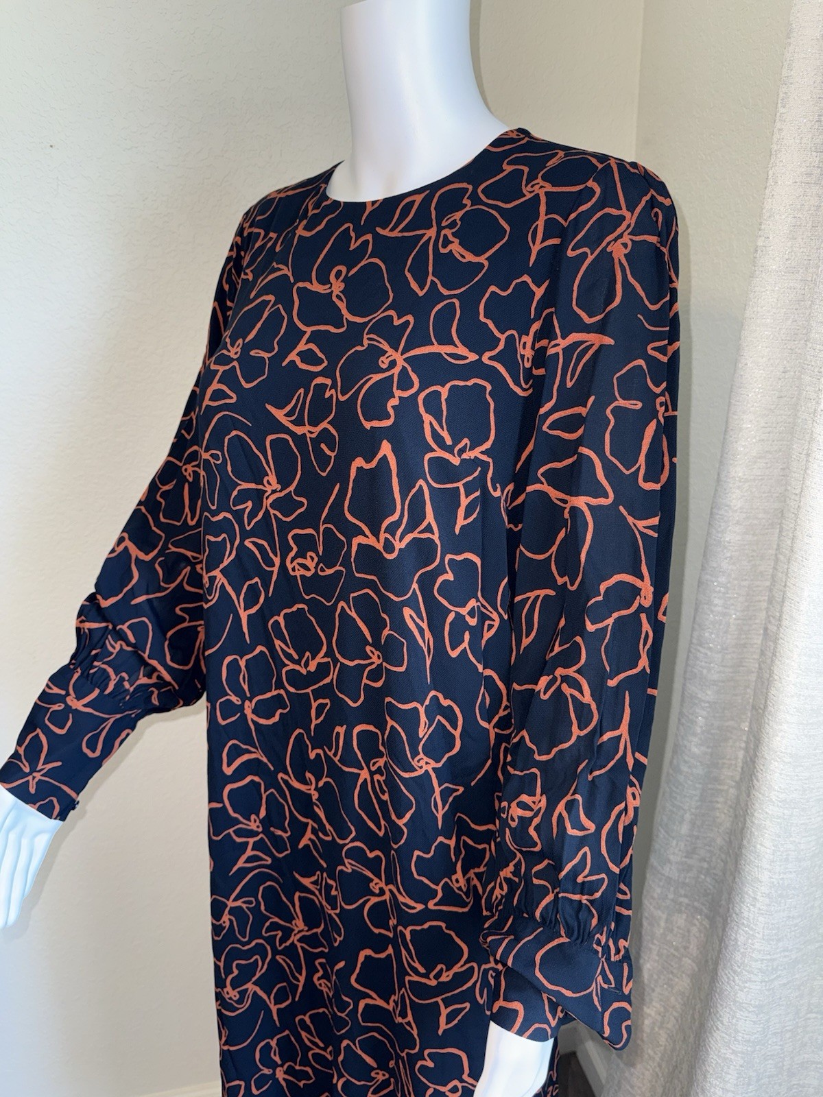 Phase Eight Cosmo Abstract Print Midi Dress – UK 12 Approx. US 8