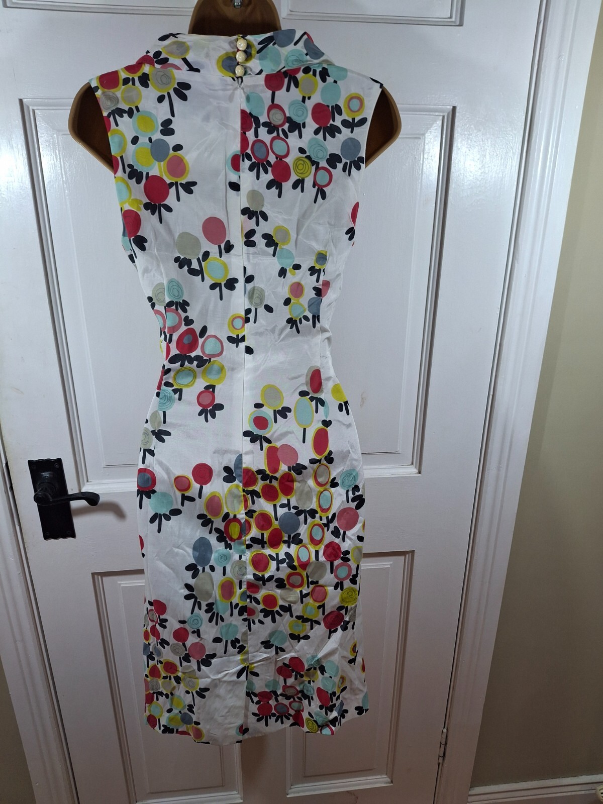 Aideen Bodkin Multicoloured Floral Lined Dress, UK 12, Good Condition