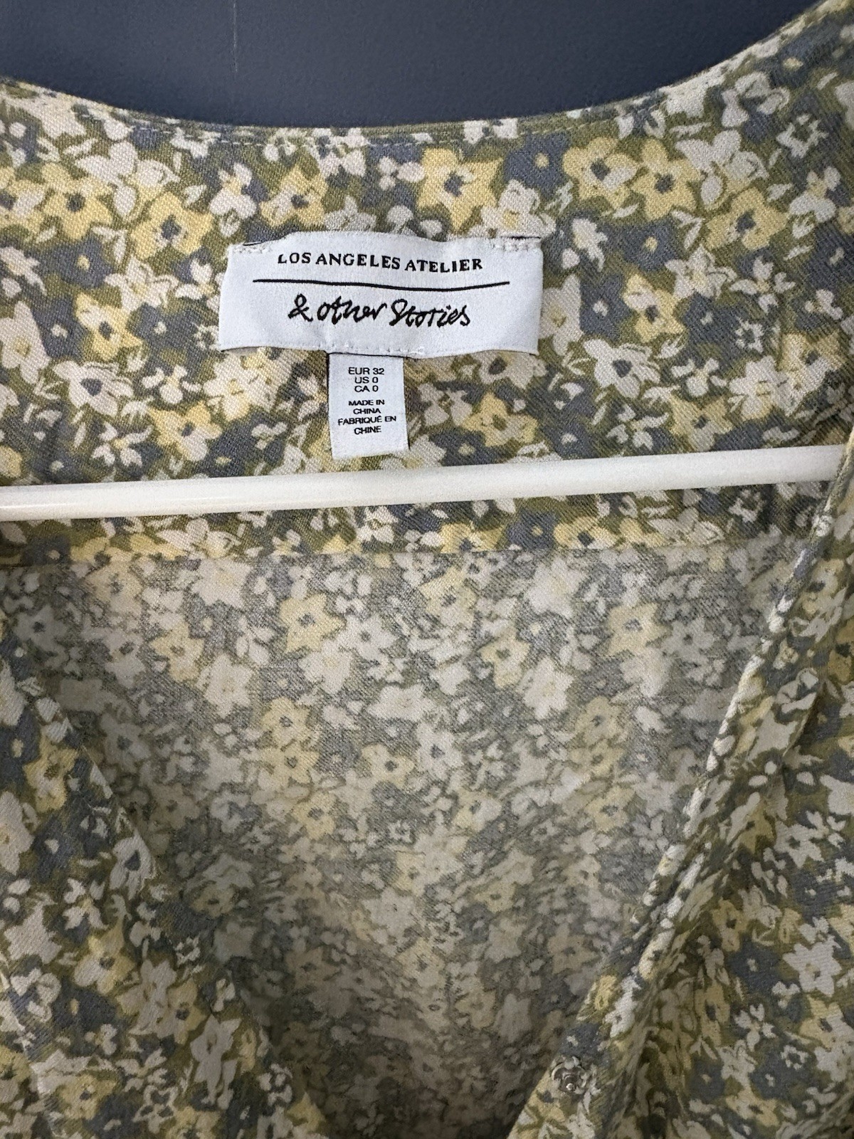 & Other Stories Women’s Floral Wrap Dress Size 0 Midi Length