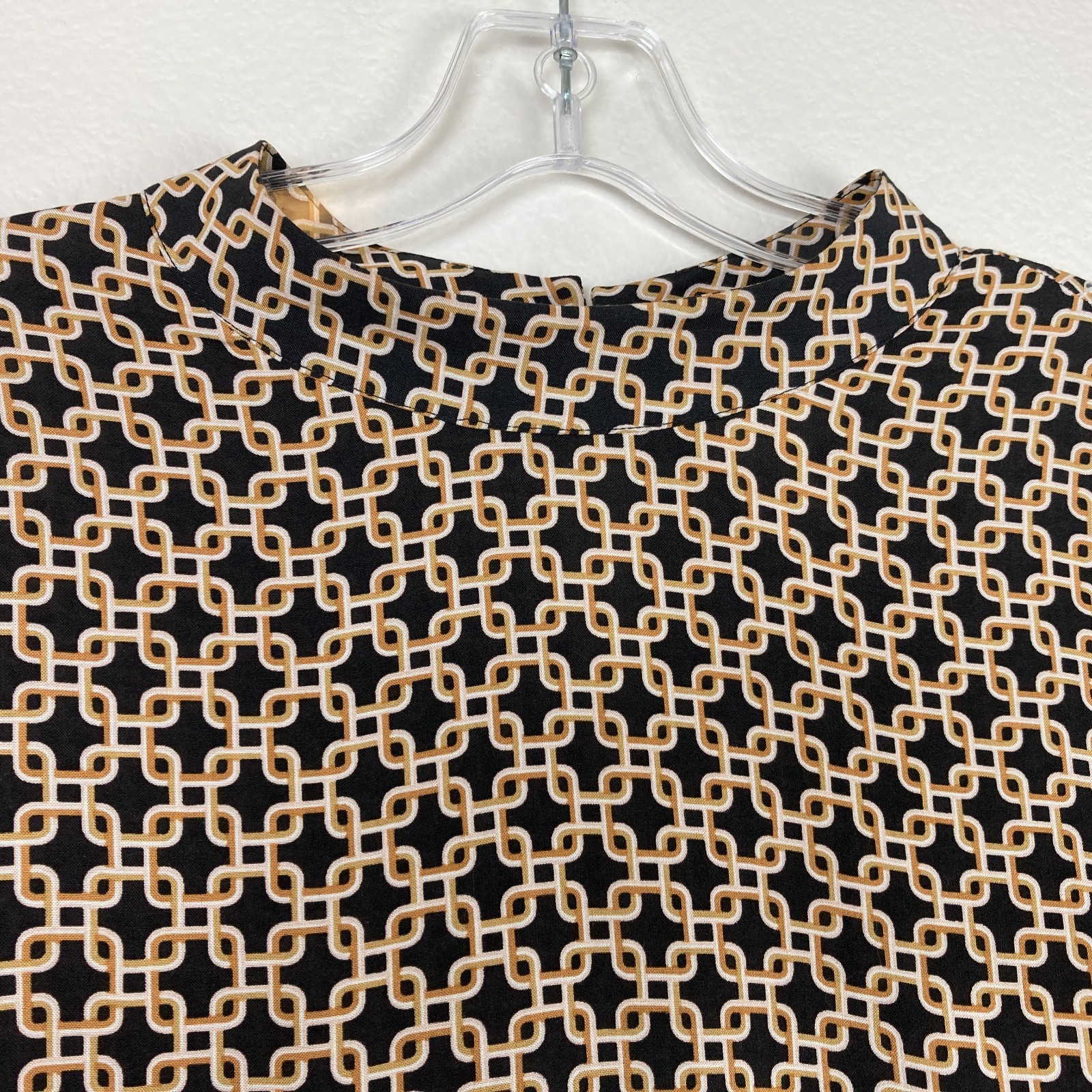 Richard Allen x H&M A-Line Mini Shift Dress Size 10 Mod Geometric Mad Men Retro
