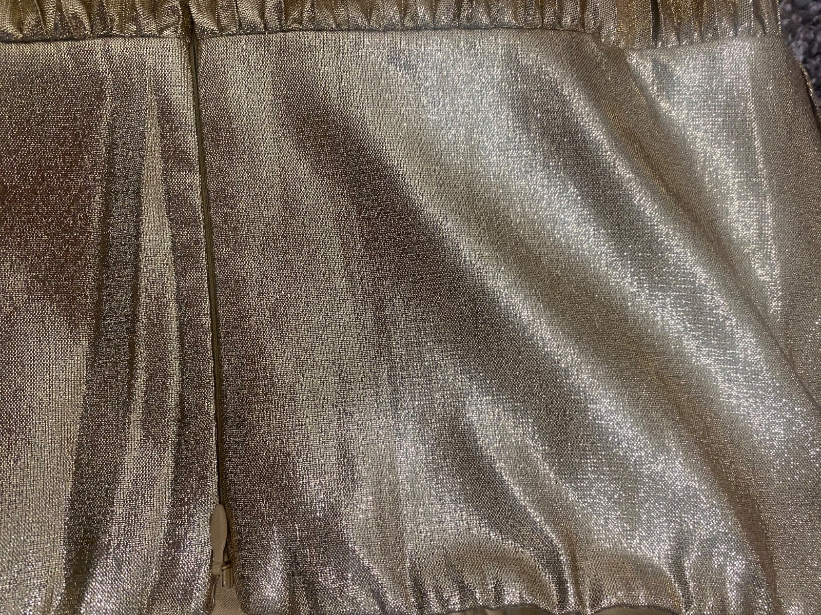 Beautiful! Alex Marie unique Halter Dress size 6p Gold New With Tags