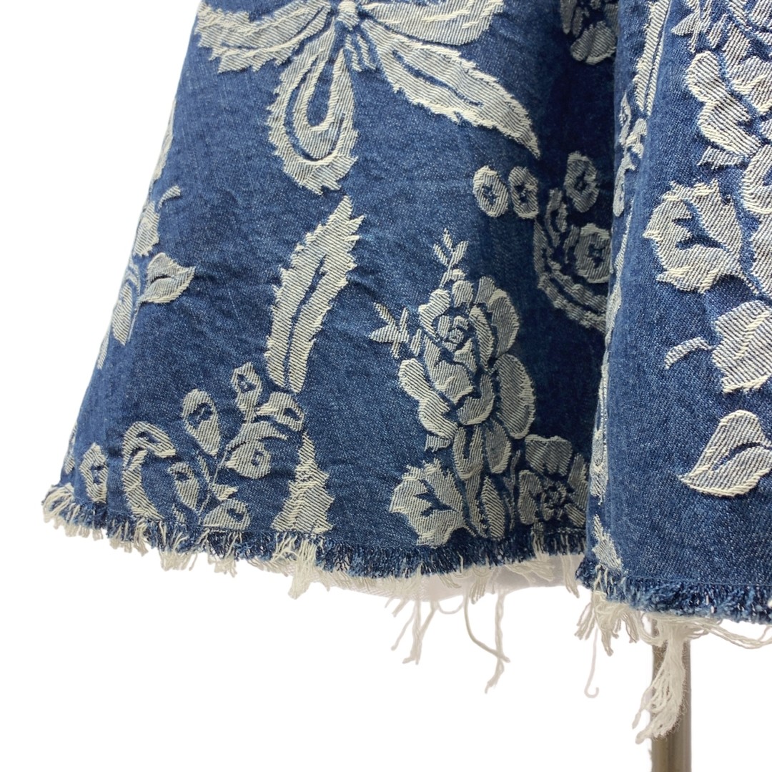 None |2019SS | Embroidery Tulle Layered Cut-off Volume Dress XS Used KLDR-0