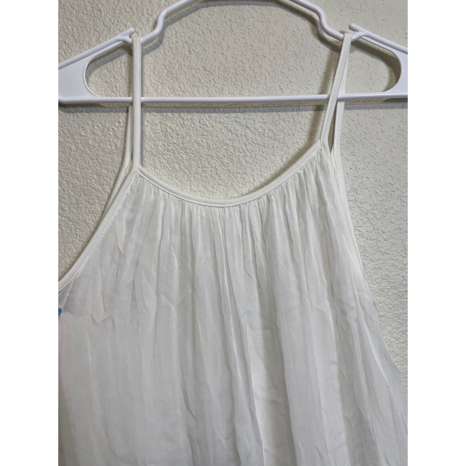 NWT Rosemarine Made In Italy White Silk Blend Slip Maxi Dress Size Small