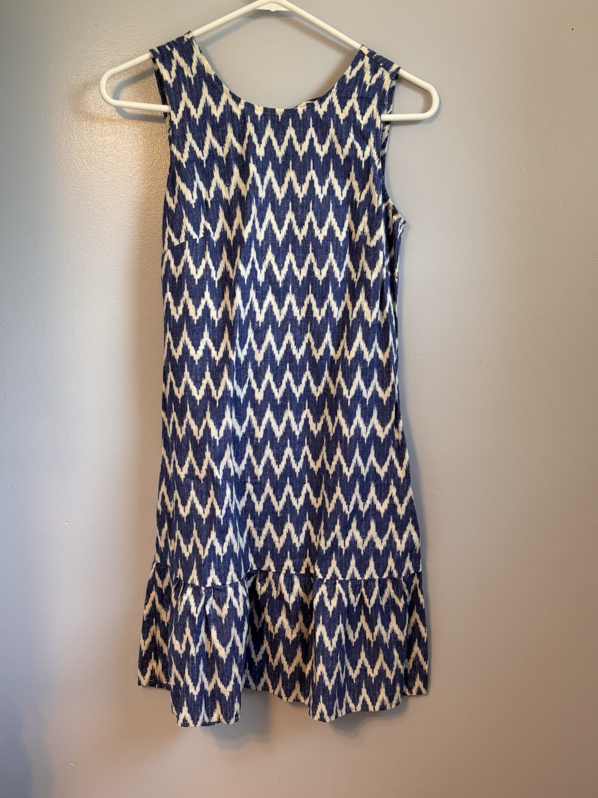 J.Crew Factory Sleeveless Bowback Shift Dress. Sz XXS.