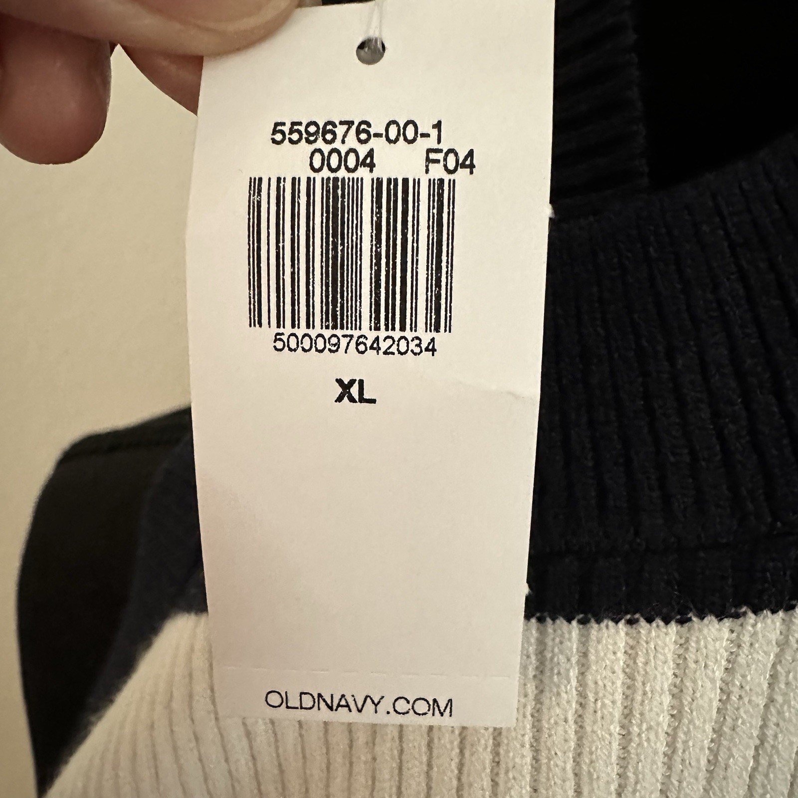 NWT Old Navy Midi Haltered Top, Over-the-head, Navy And White Stripped Dress