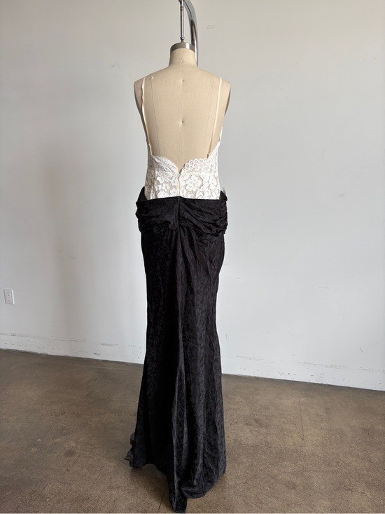 $589 NWT For Love And Lemons “Karissa” Maxi Gown in Cream Sz 8