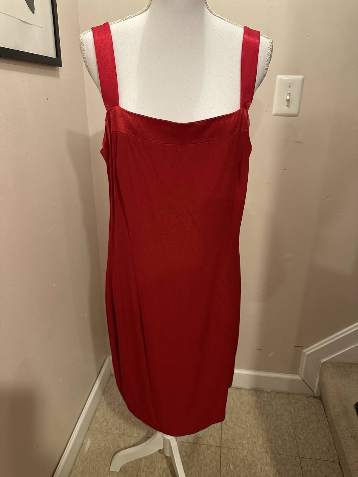 DANI MAX LOIS SNYDER RED 2 PC DRESS SET. SIZE 14. PREOWNED. EXCELLENT CONDITION.