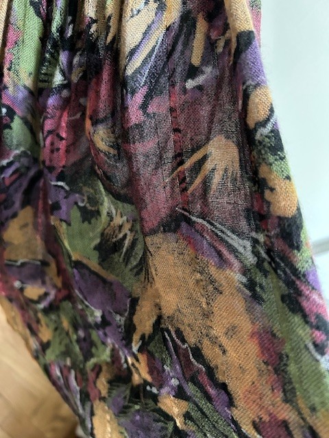 Vtg. Silk Blend woven dress from Turkey, Med/Large