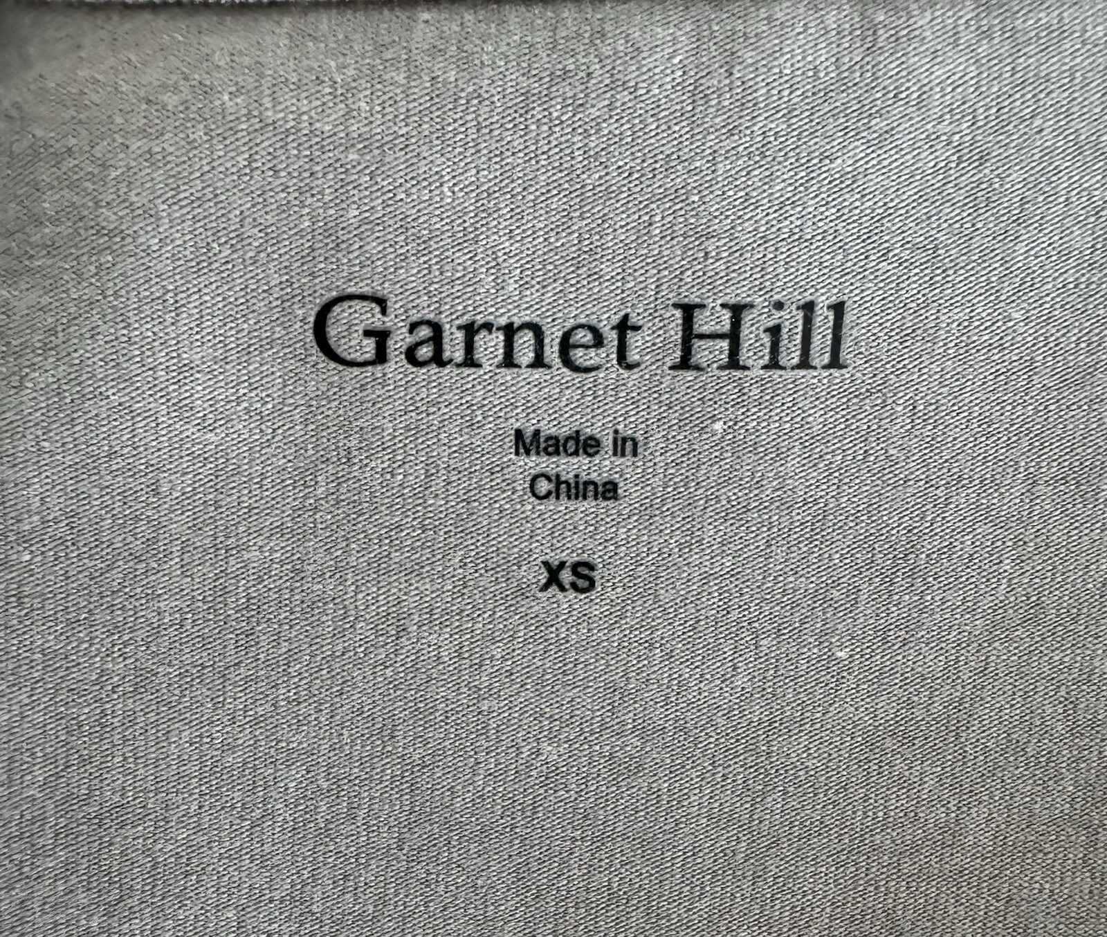 Garnet Hill Cotton Modal 3/4 Sleeve Boat Neck Shift Dress Size XS Gray
