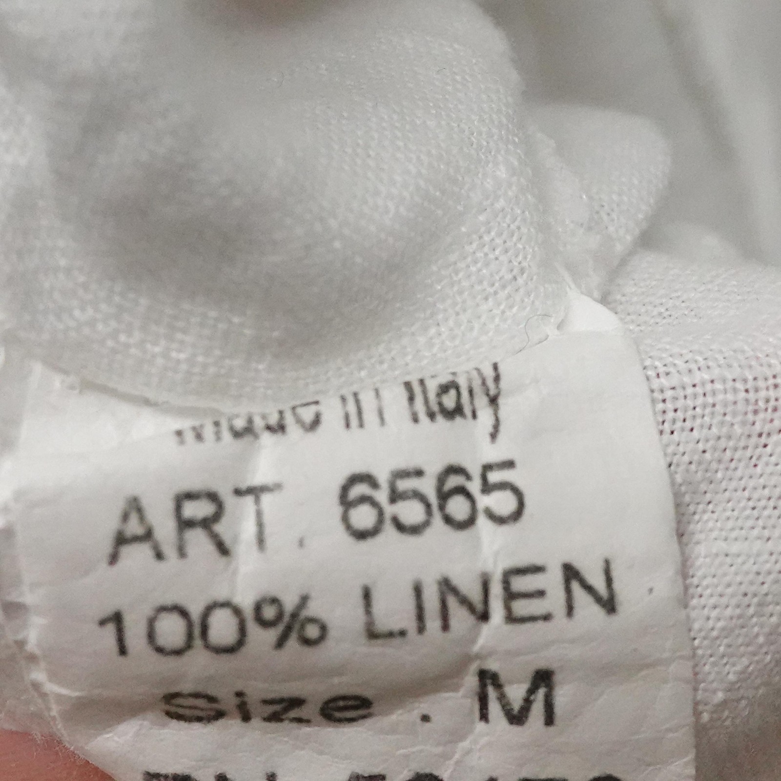 Valentina Naldi Dress Womens Medium White Linen Tiered Cover Up Made Italy