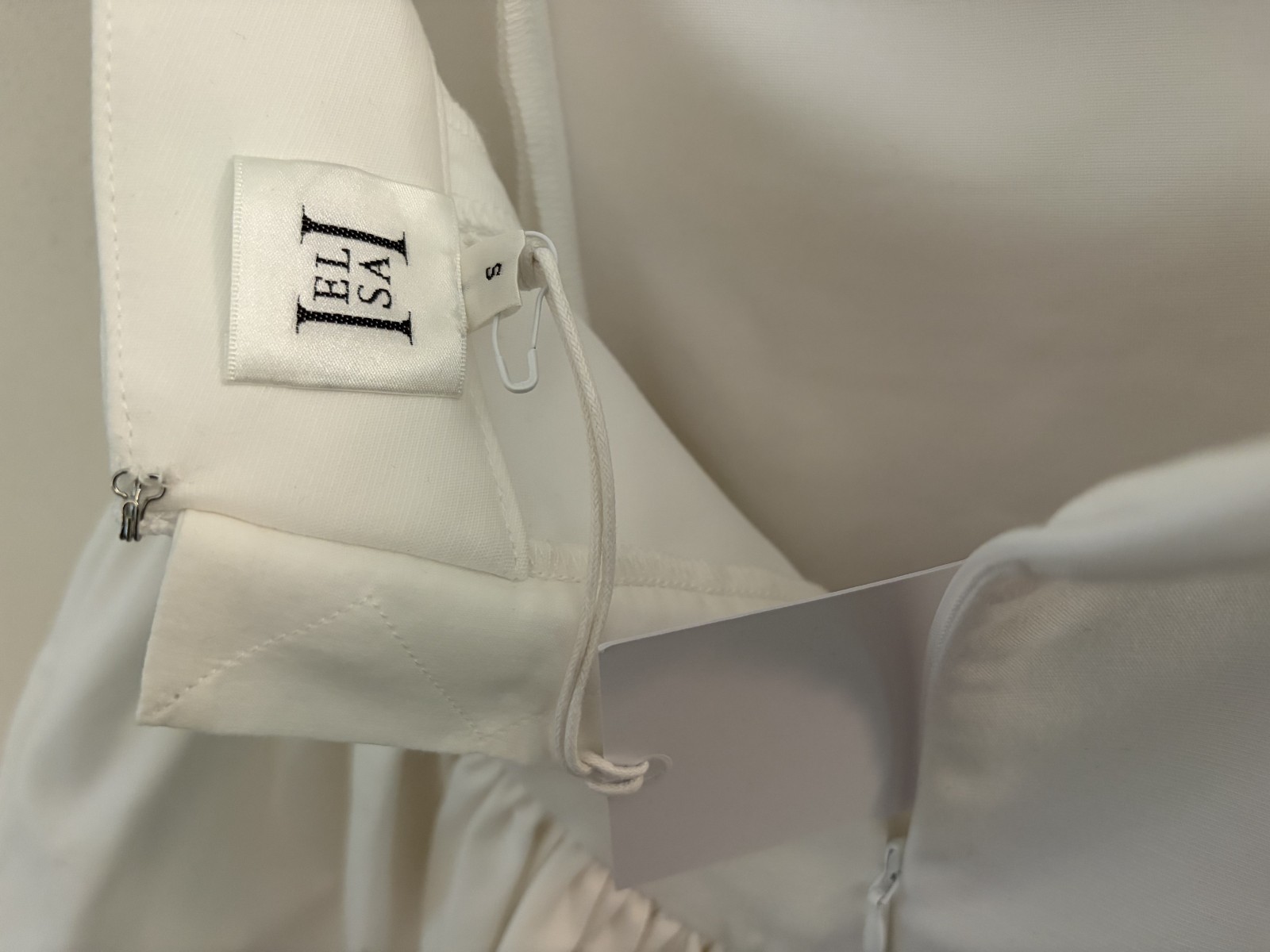 NWT Helsa Faille Halter Mini Dress White Small $258 Reformation Aritzia