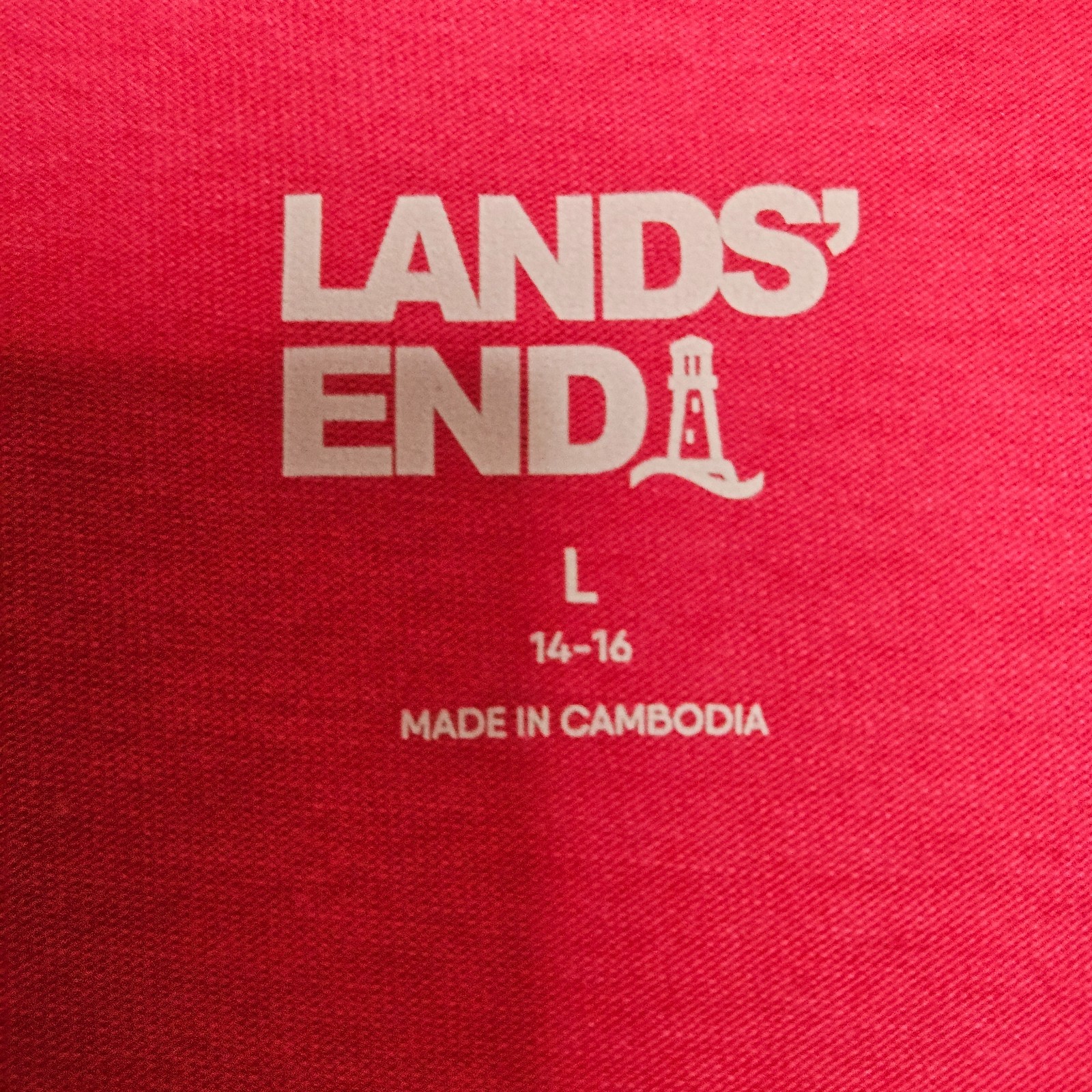 NEW Land’s End Cotton Modal Pink Maxi Dress Women’s L 14-16 Faux Wrap V-Neck