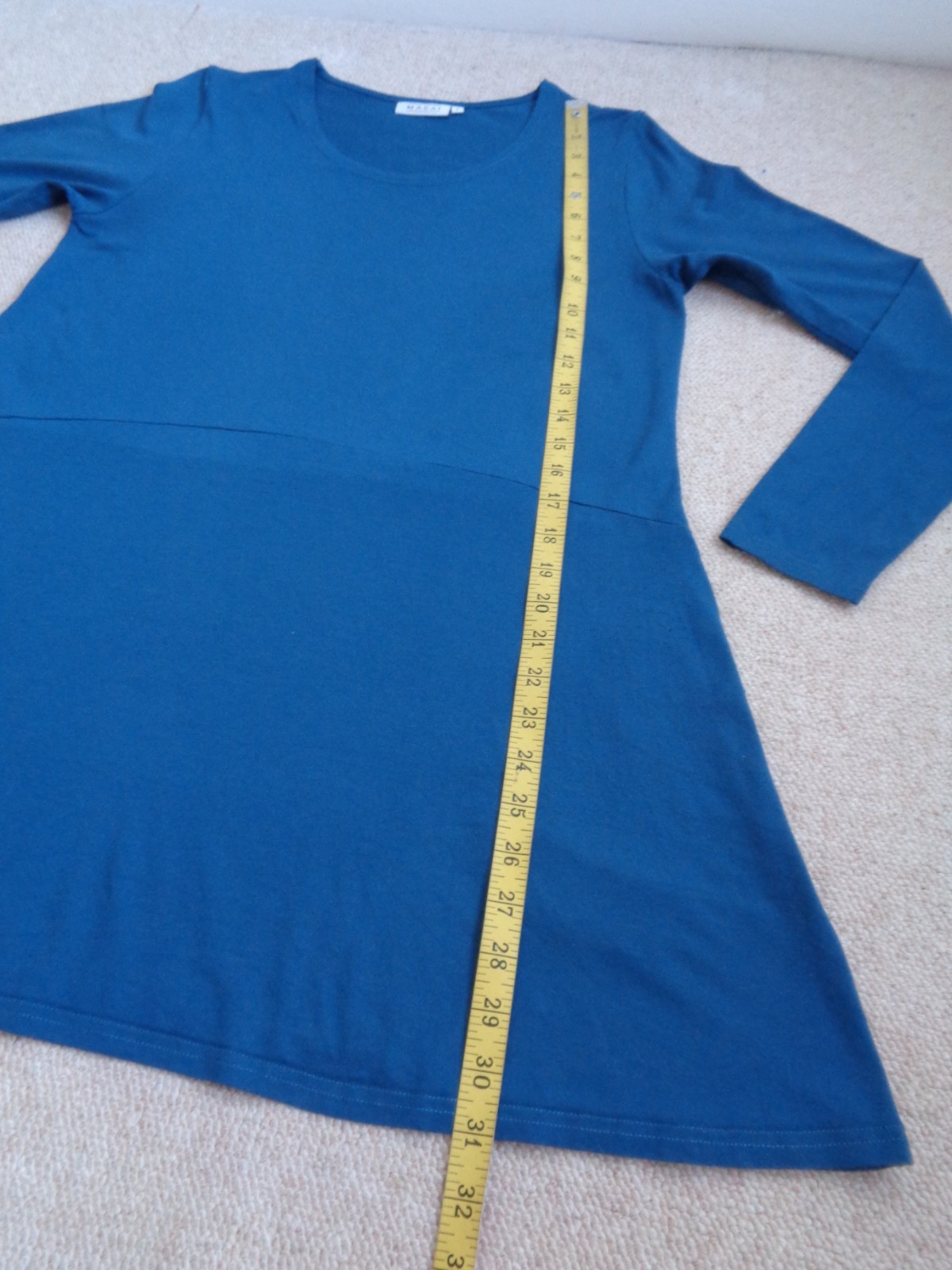 MASAI Blue Jersey Dress with Pockets Size 10 to 12 approx casual shot mini