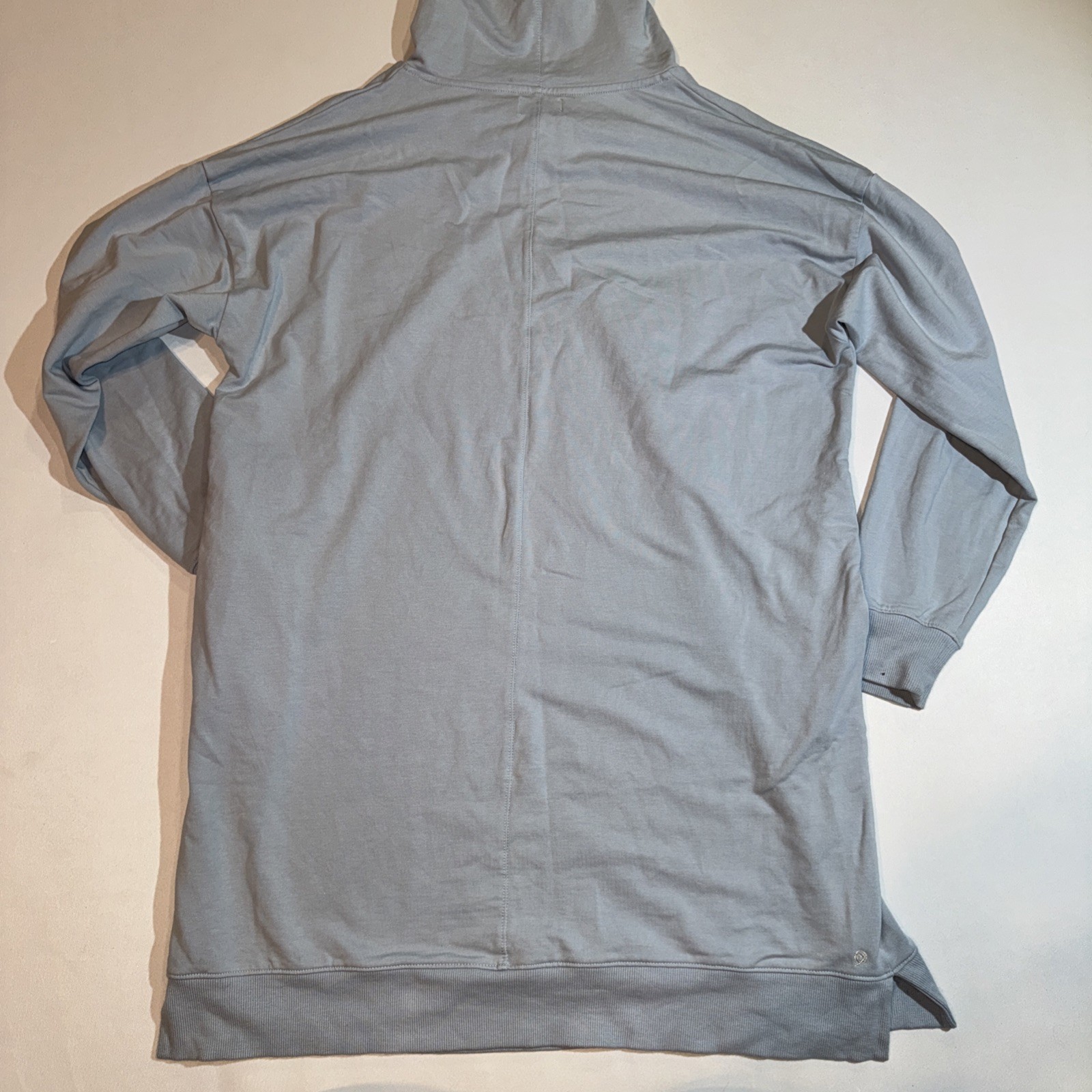 NEW The Drop Blue Claudia Hoodie Stretch Sweater Dress Oversize Long XL, Leisure
