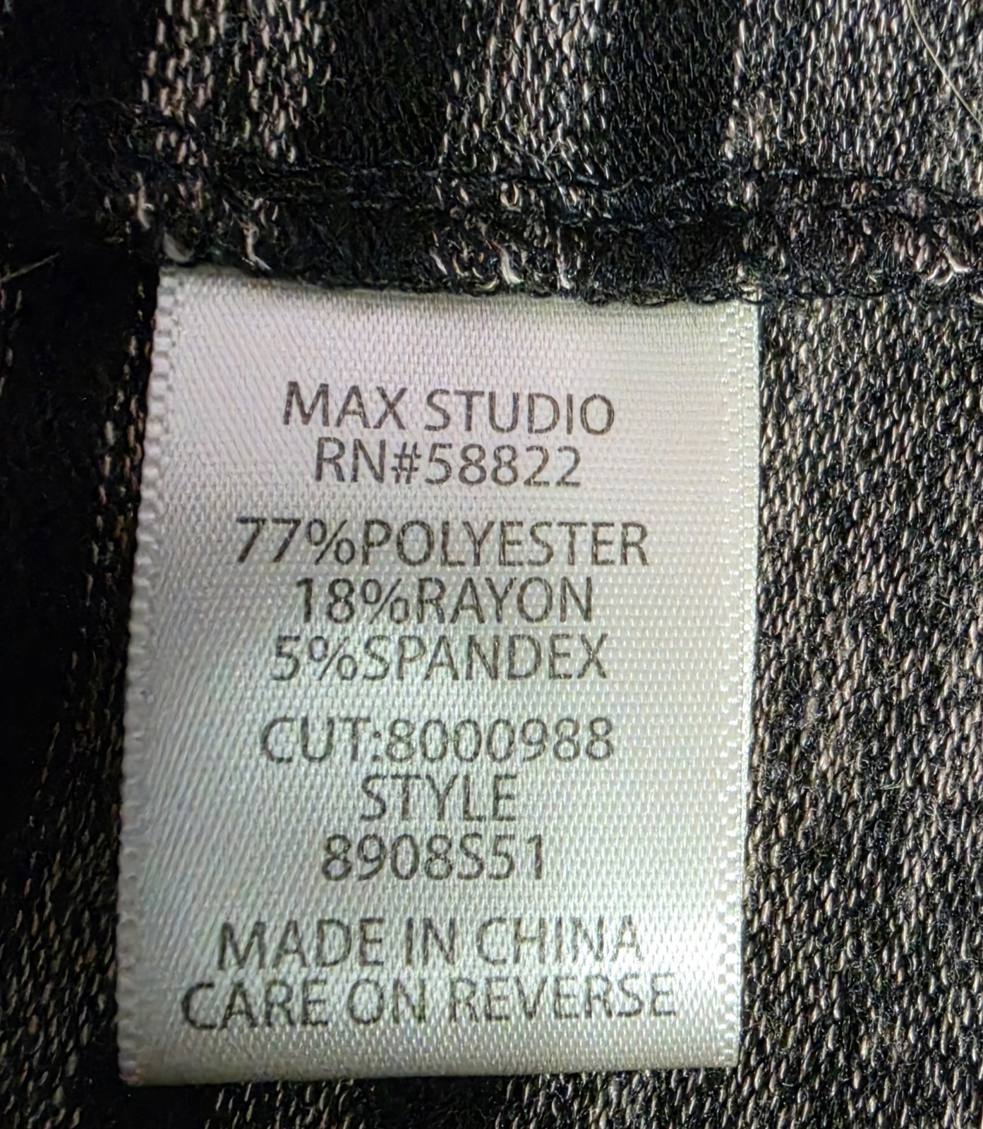 Max Studio Gray Black Long Sleeve Stretch Knee Length Sweater Dress Size Large