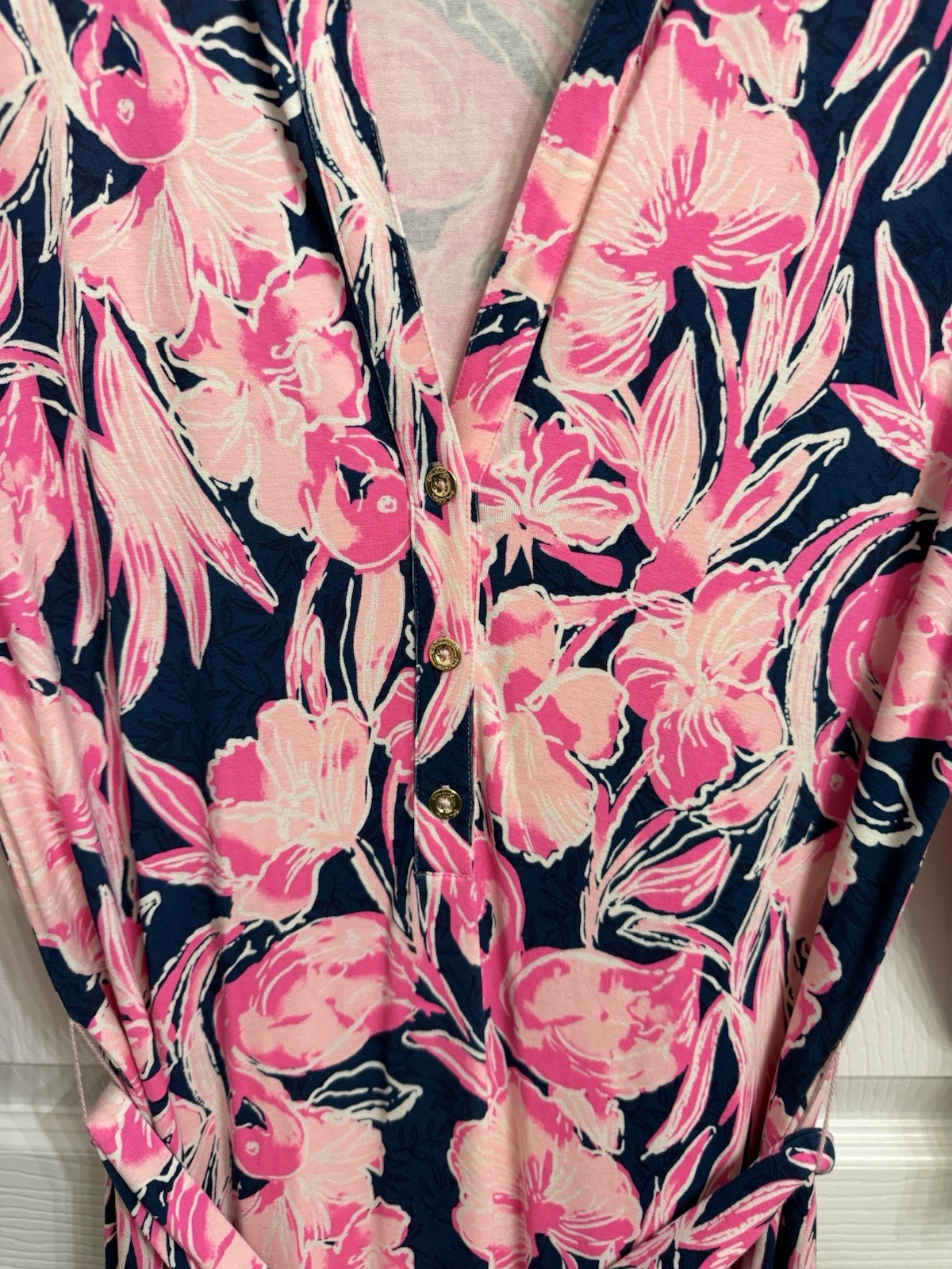 Lilly Pulitzer Holloway Maxi Dress Inky Navy Flamingle Flamingo Print M Coastal