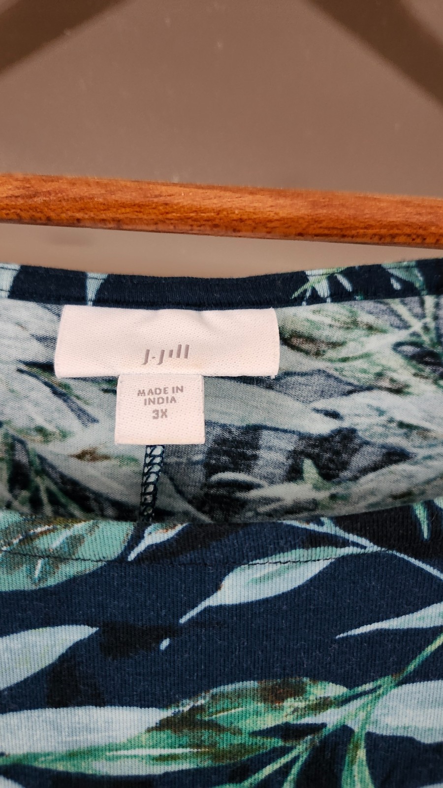 JJILL PALM PRINT DRESS, POCKETS, 3X, EXCELLENT!!