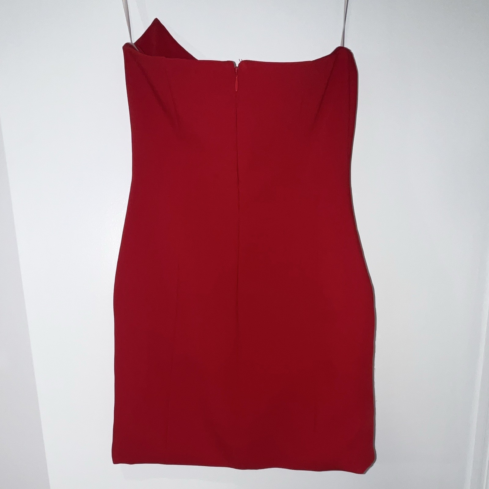 Lovers and Friends Red Solid Sweetheart Spaghetti Strap Bodycon Mini Dress XS