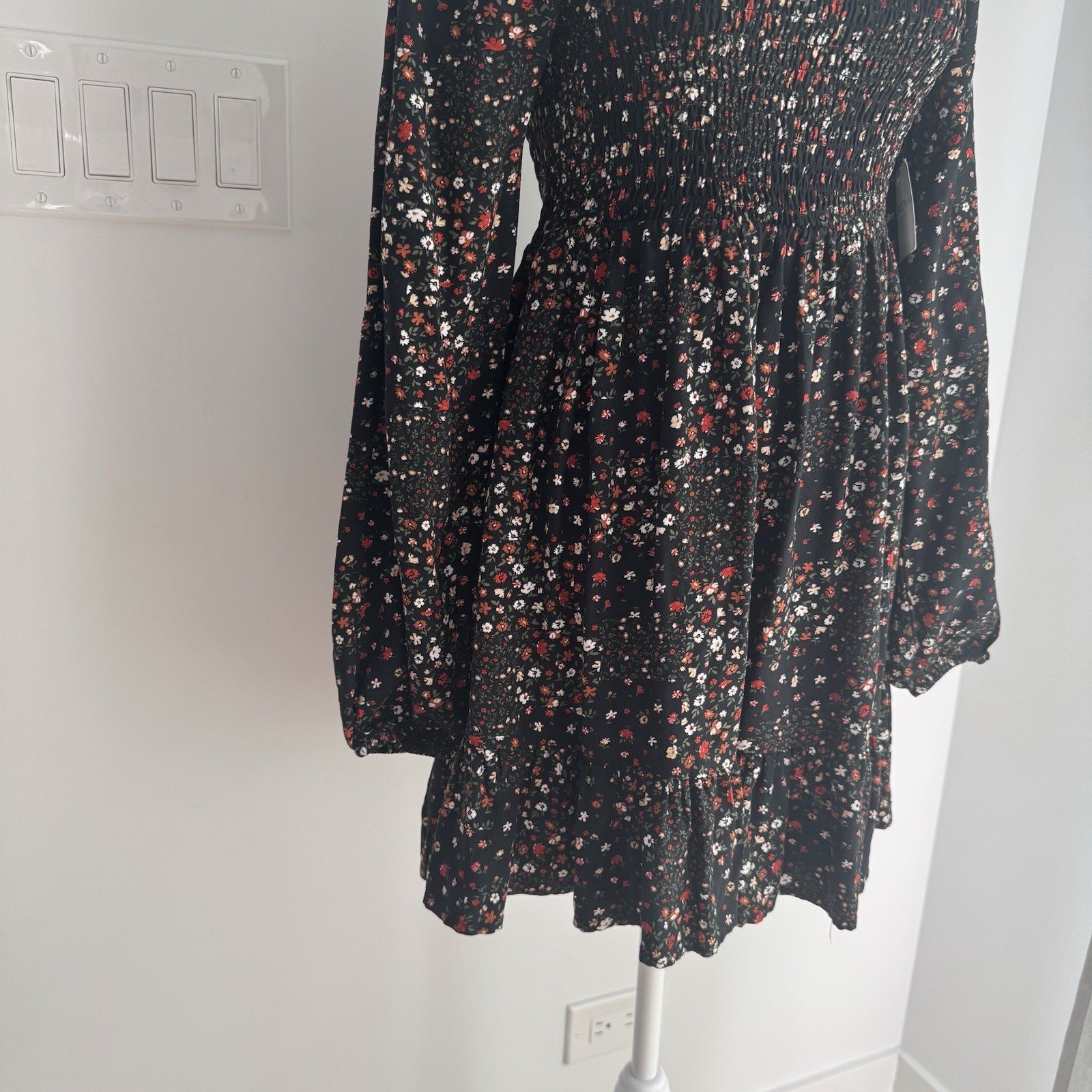 Arizona Jean & Co Mini Floral Print Dress Women’s XS NEW Boho Festival Cowgirl