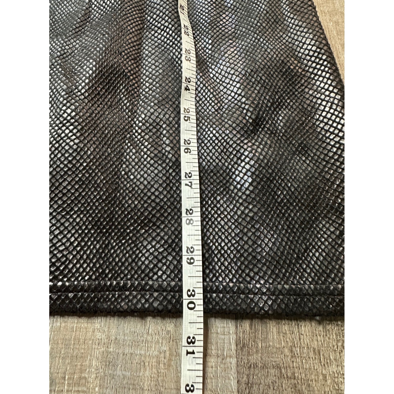 Urban Outfitters Black Snakeskin Metallic Lace Up Back Mini Dress Womens Size M