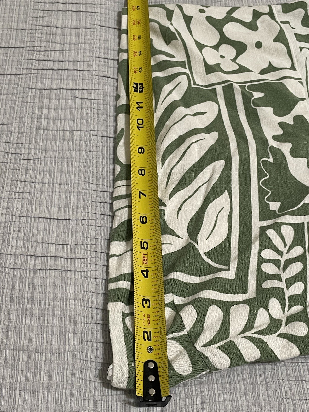 Paper Heart Strapless Linen Blend Maxi Dress Lg Green White Resort Vacation EUC