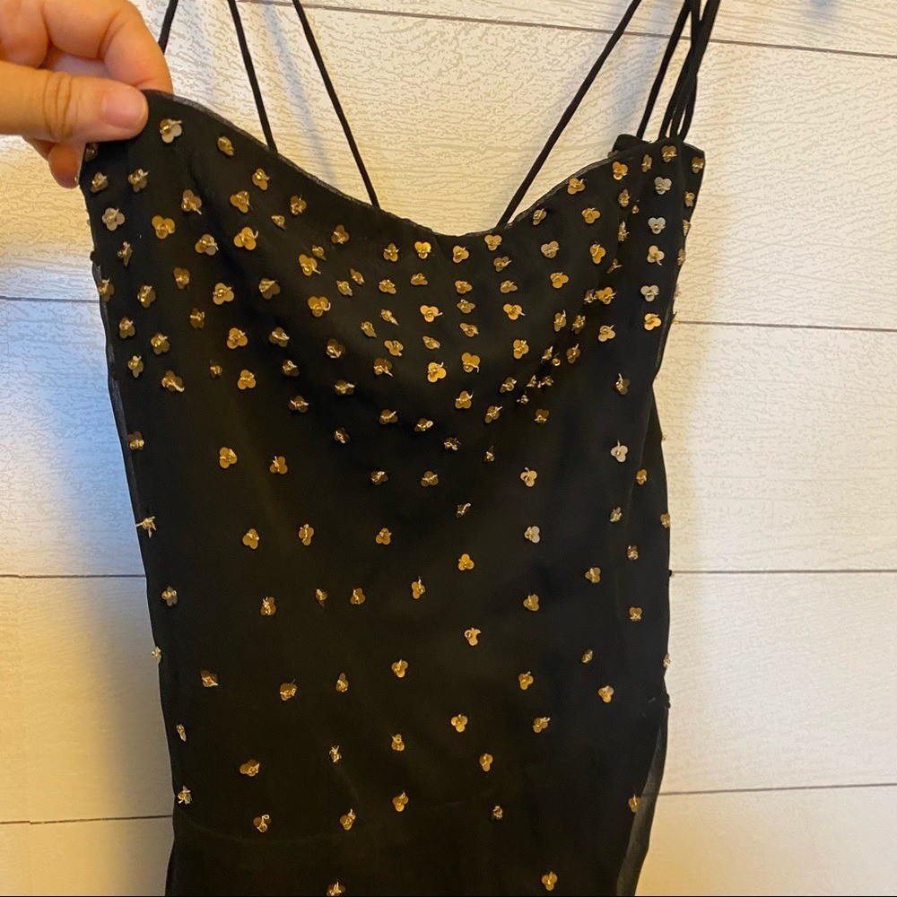 NWT Majorelle x Revolve Leticia Mini Backless Sequin Strap Dress Size XL