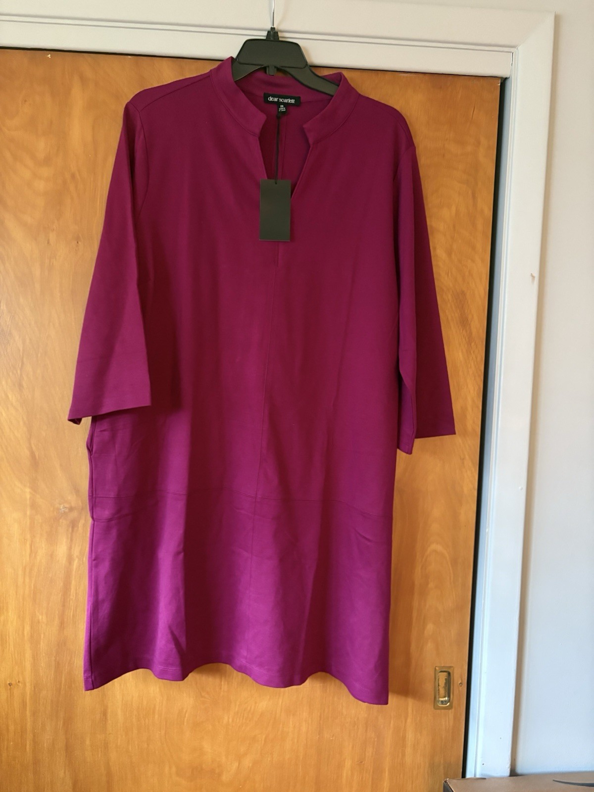 Dear Scarlett Sweatshirt Sheath Dress – Pink – Sz 3X